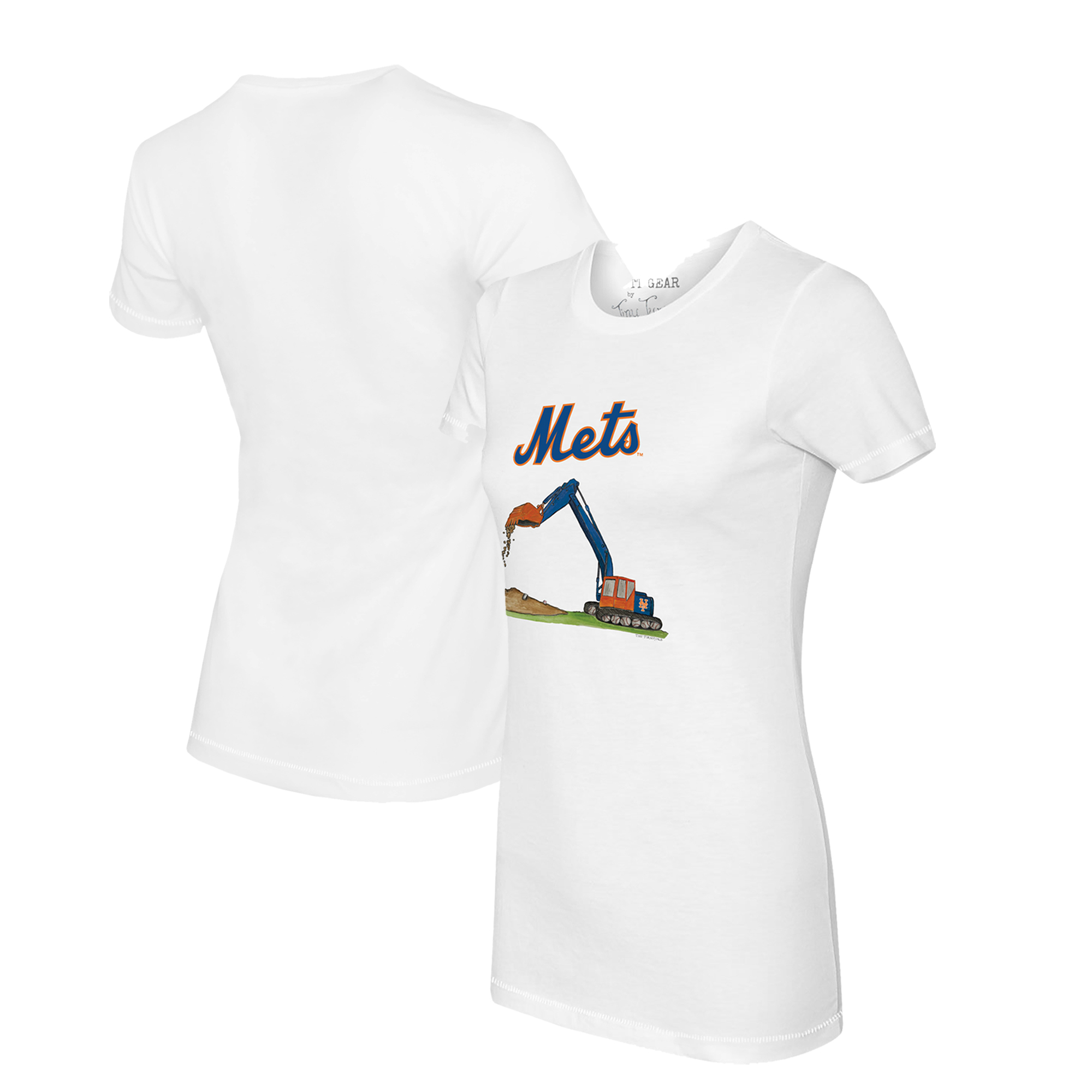 Women’s Tiny Turnip White New York Mets Excavator T-Shirt