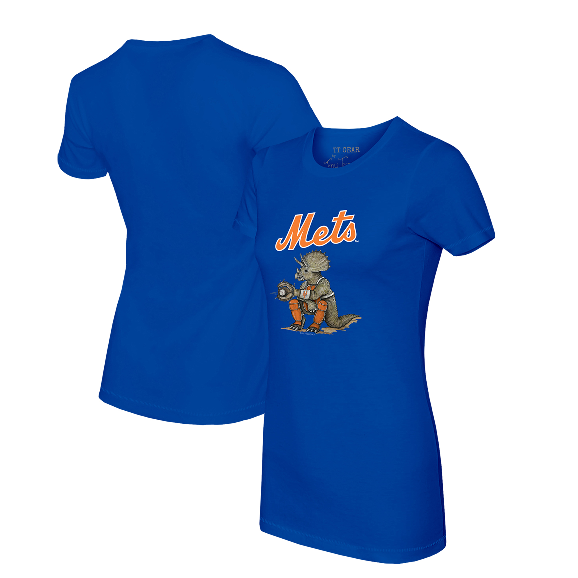 Women’s Tiny Turnip Royal New York Mets Triceratops T-Shirt