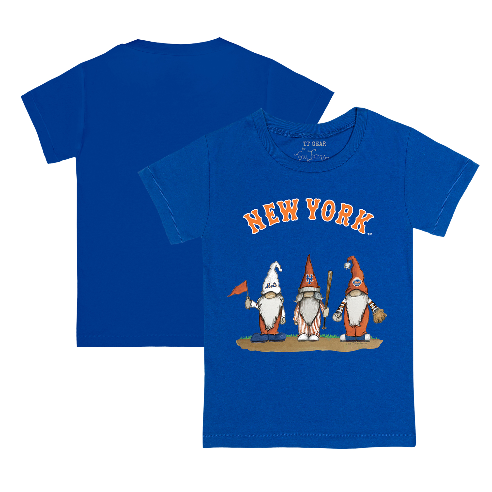 Youth Tiny Turnip Royal New York Mets Gnomes T-Shirt