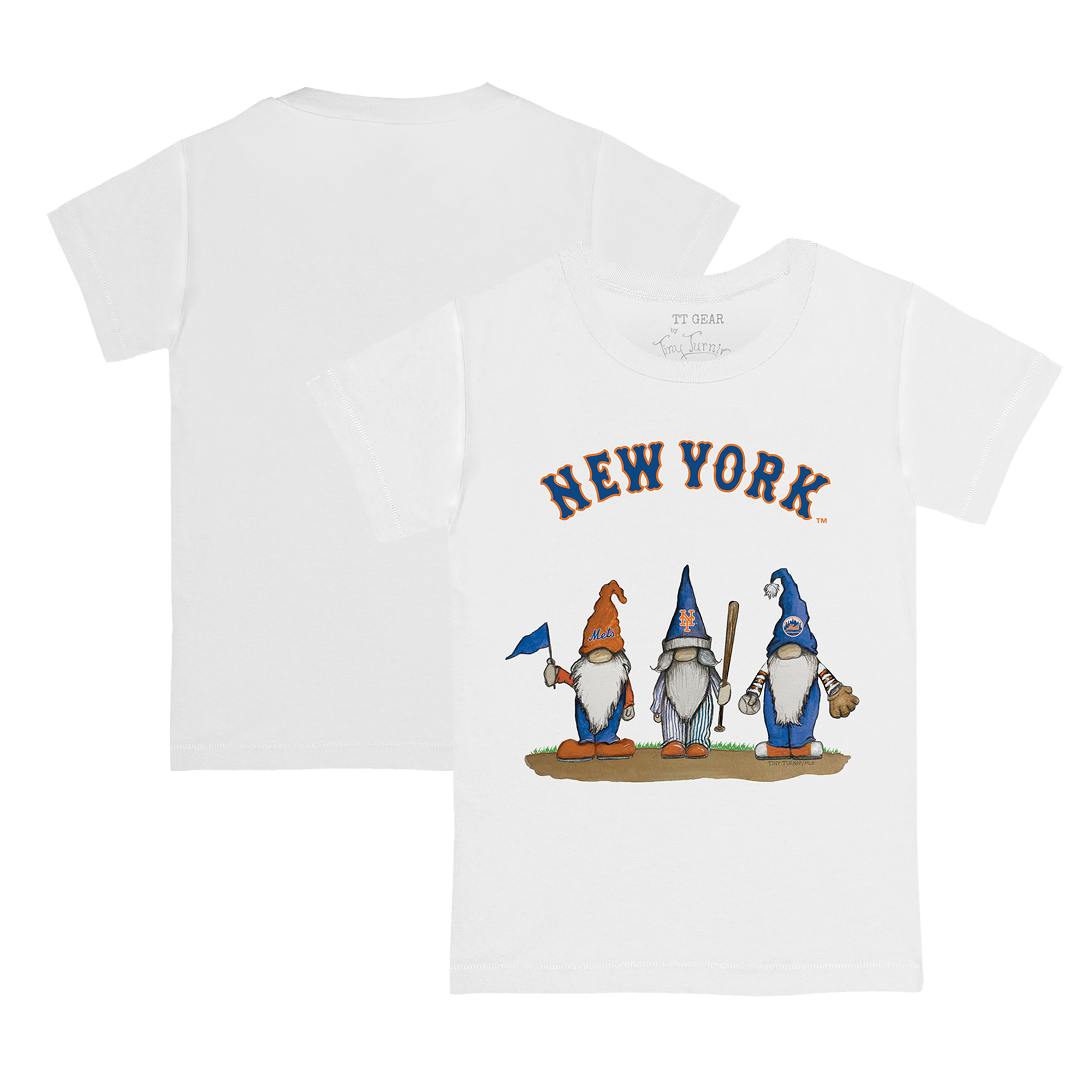 Youth Tiny Turnip White New York Mets Gnomes T-Shirt