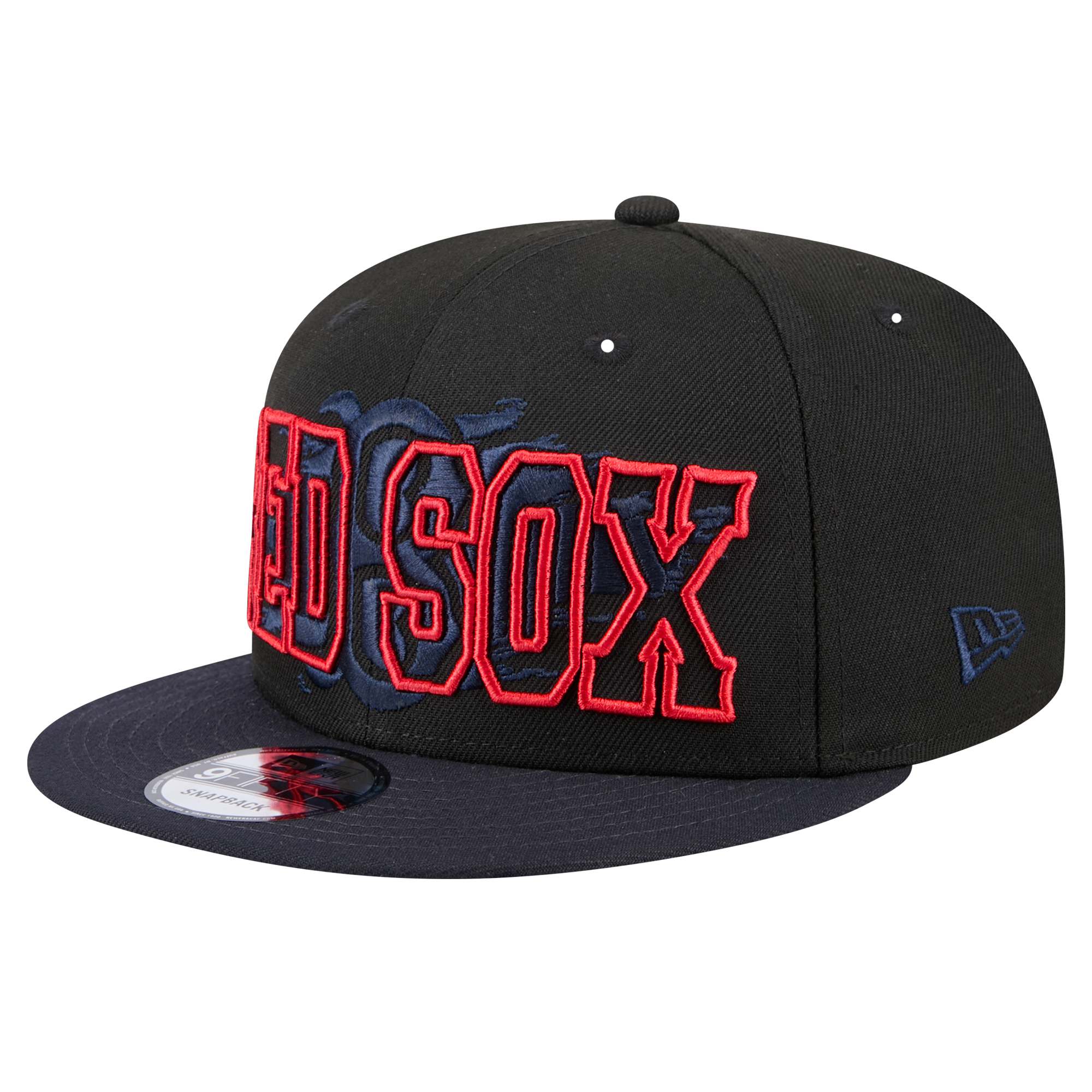 Men’s New Era Black Boston Red Sox Splatter 9FIFTY Snapback Hat