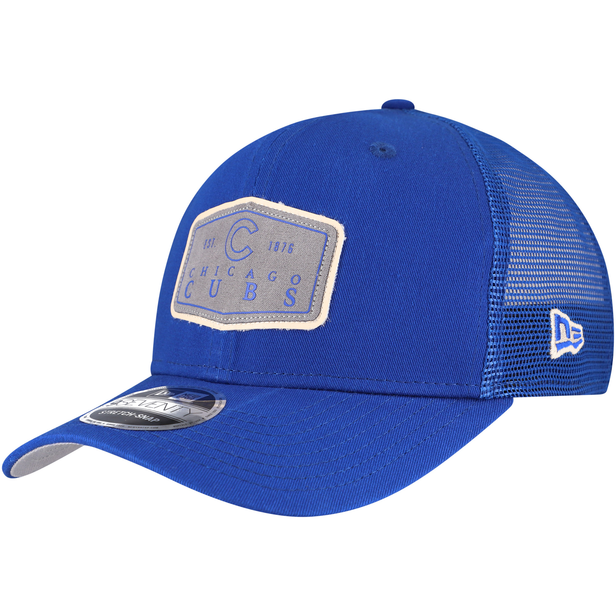 Men’s New Era Royal Chicago Cubs Labeled 9SEVENTY Stretch-Snap Adjustable Hat