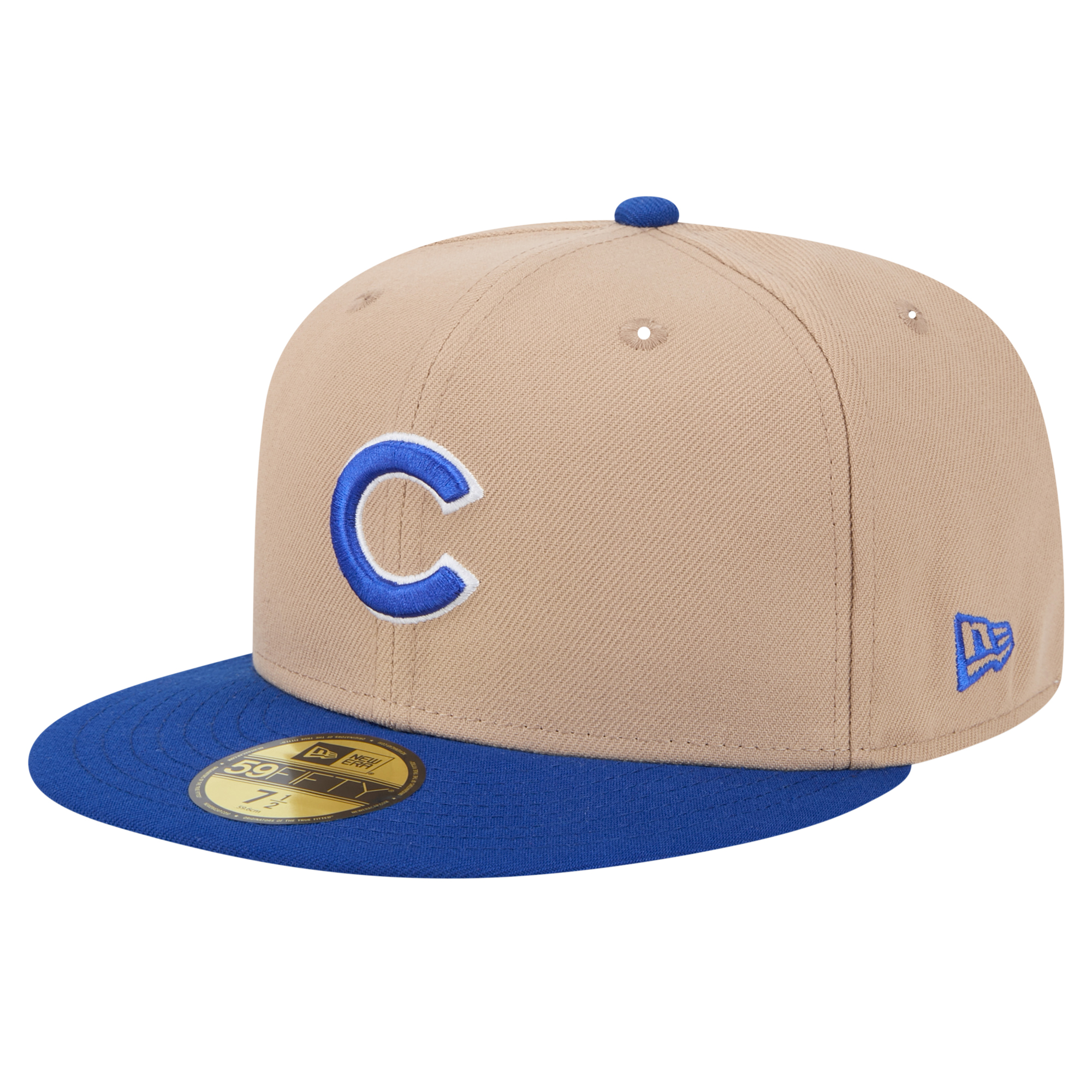 Men’s New Era Khaki Chicago Cubs 59FIFTY Fitted Hat