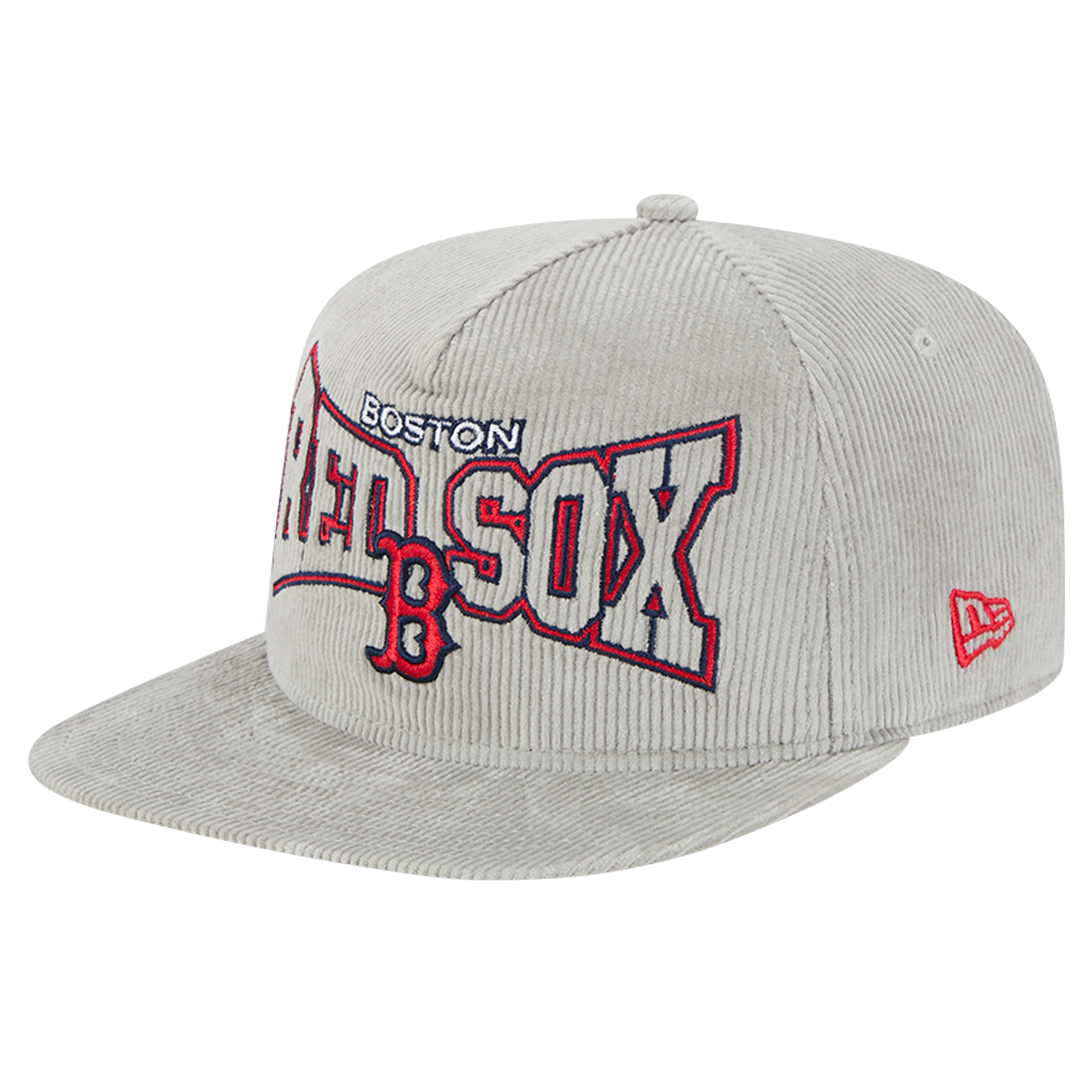 Men’s New Era Gray Boston Red Sox Corduroy Golfer Snapback Hat