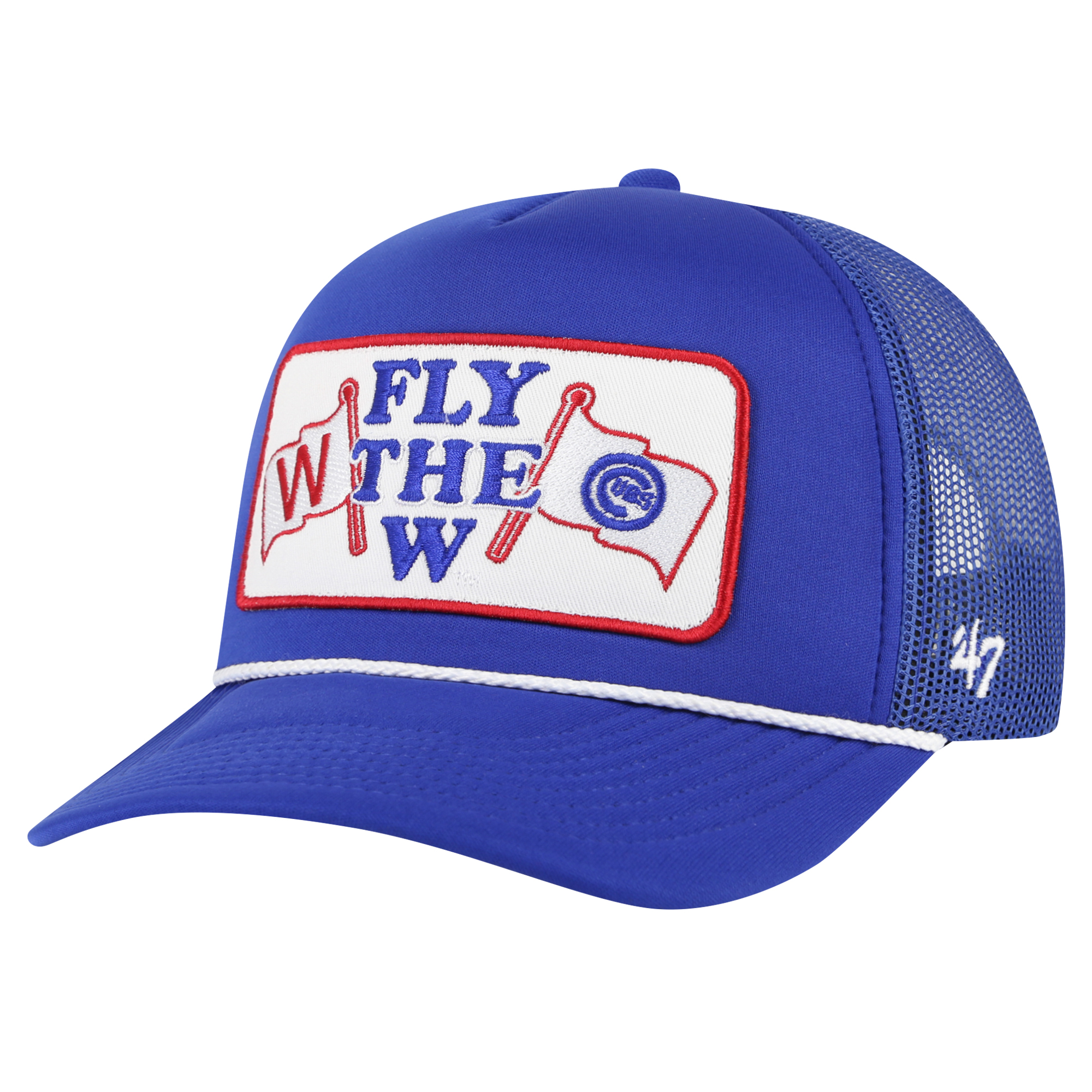 Men’s ’47 Royal Chicago Cubs Local Patch Foam Front Trucker Adjustable Hat