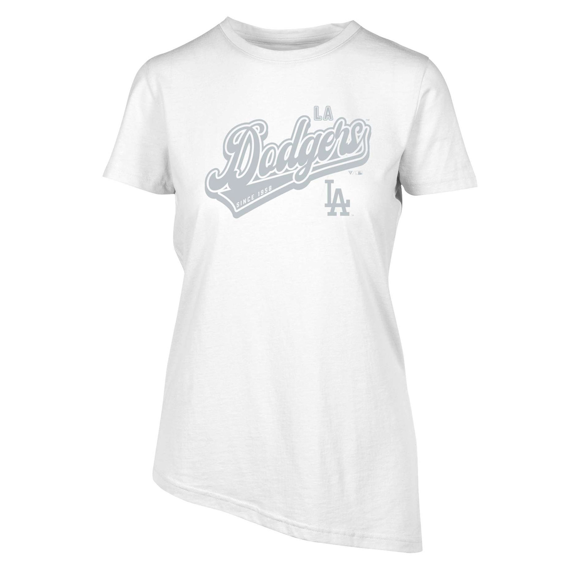 Women’s Levelwear  White Los Angeles Dodgers  Birch Sweep T-Shirt