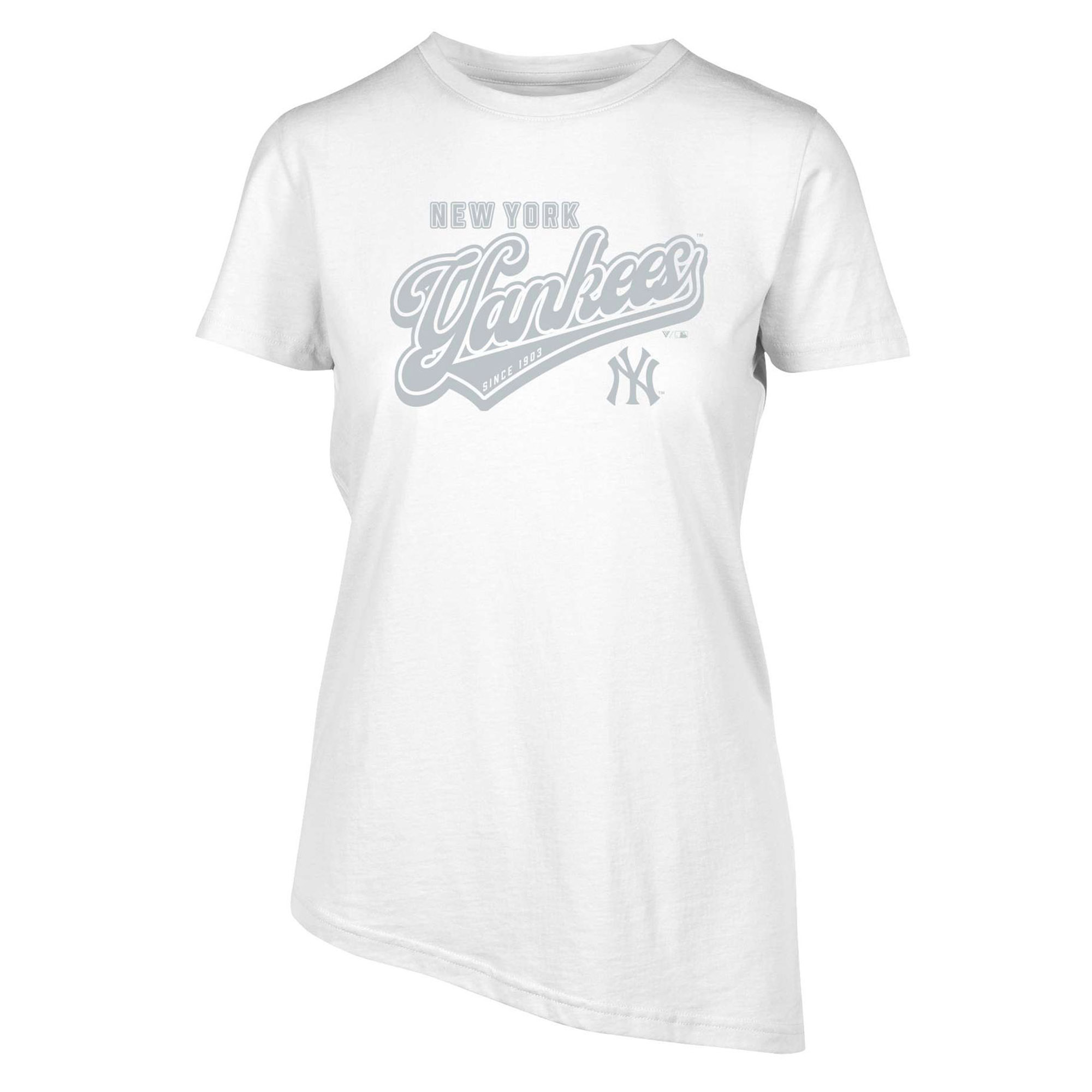 Women’s Levelwear  White New York Yankees  Birch Sweep T-Shirt