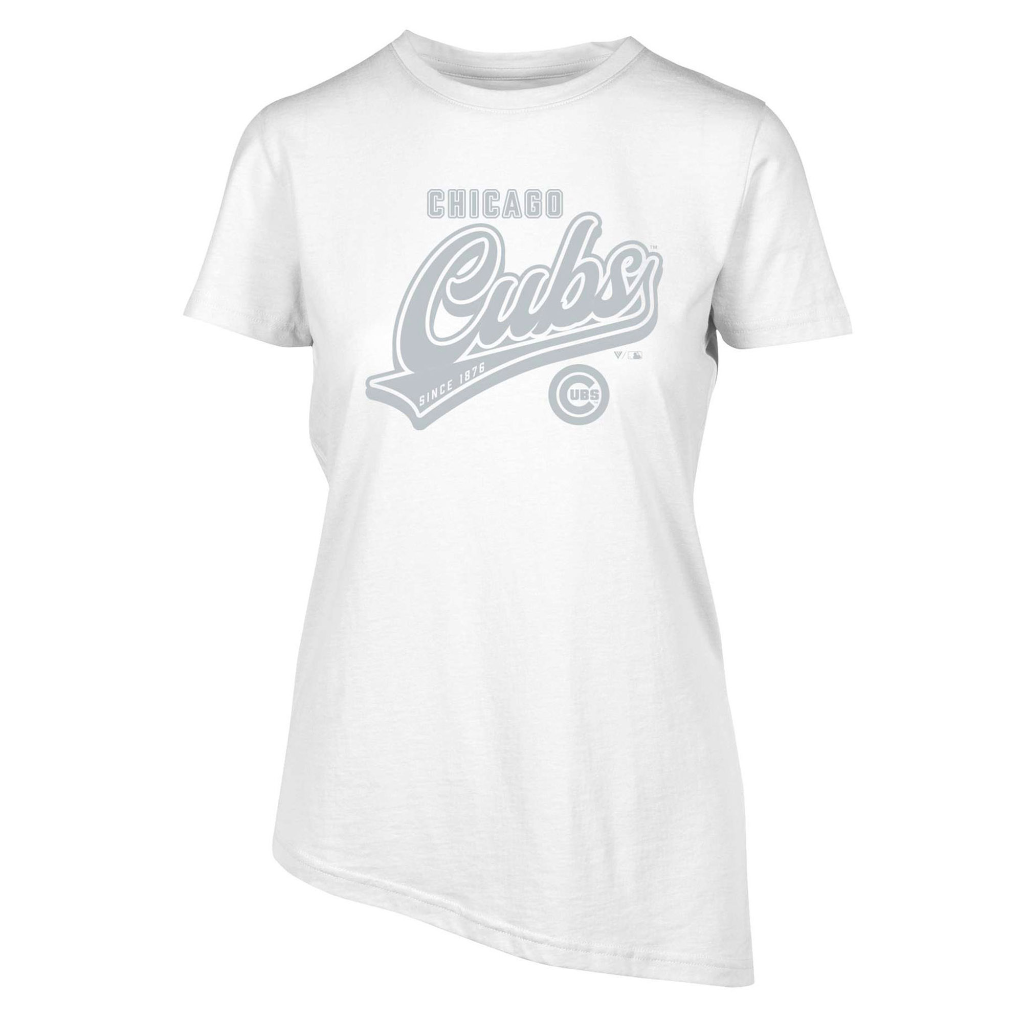Women’s Levelwear White Chicago Cubs Birch Sweep T-Shirt