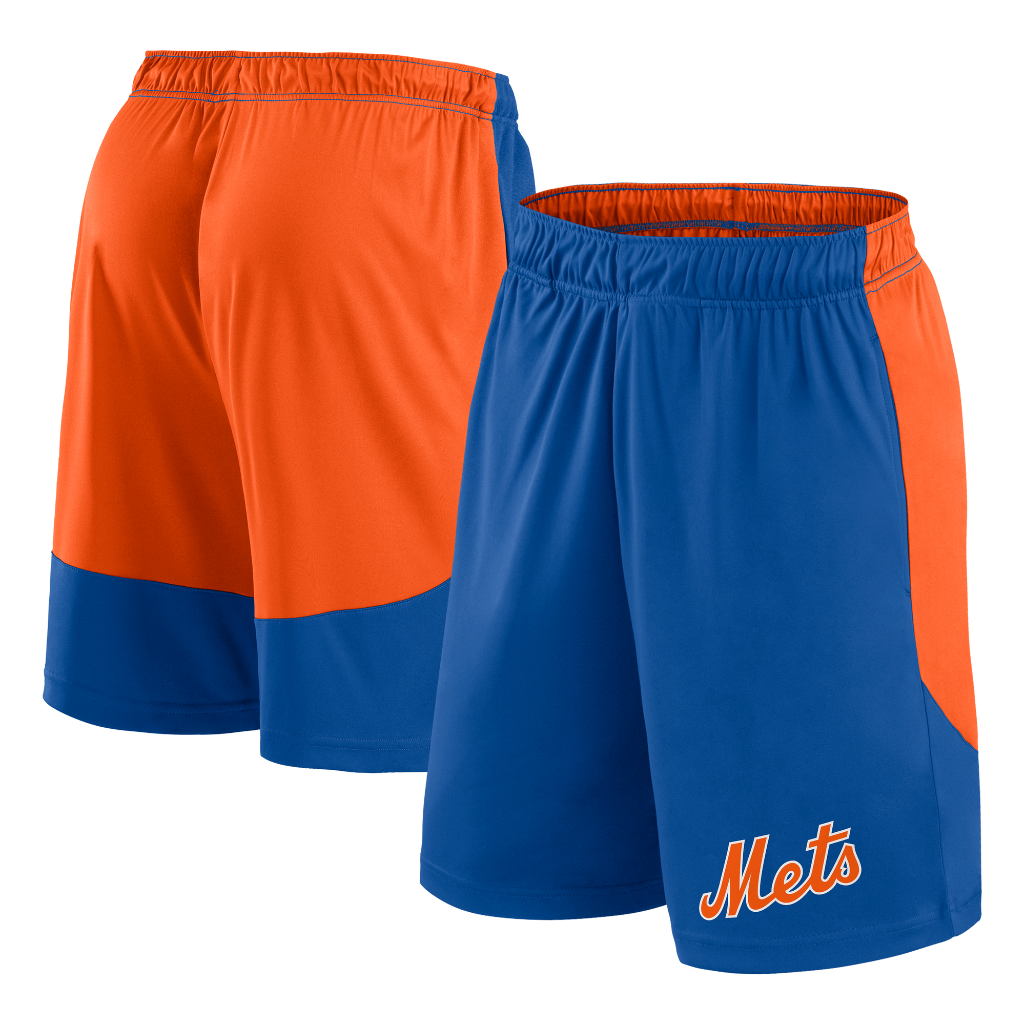 Men’s Fanatics Royal/Orange New York Mets Launch Polyester Shorts