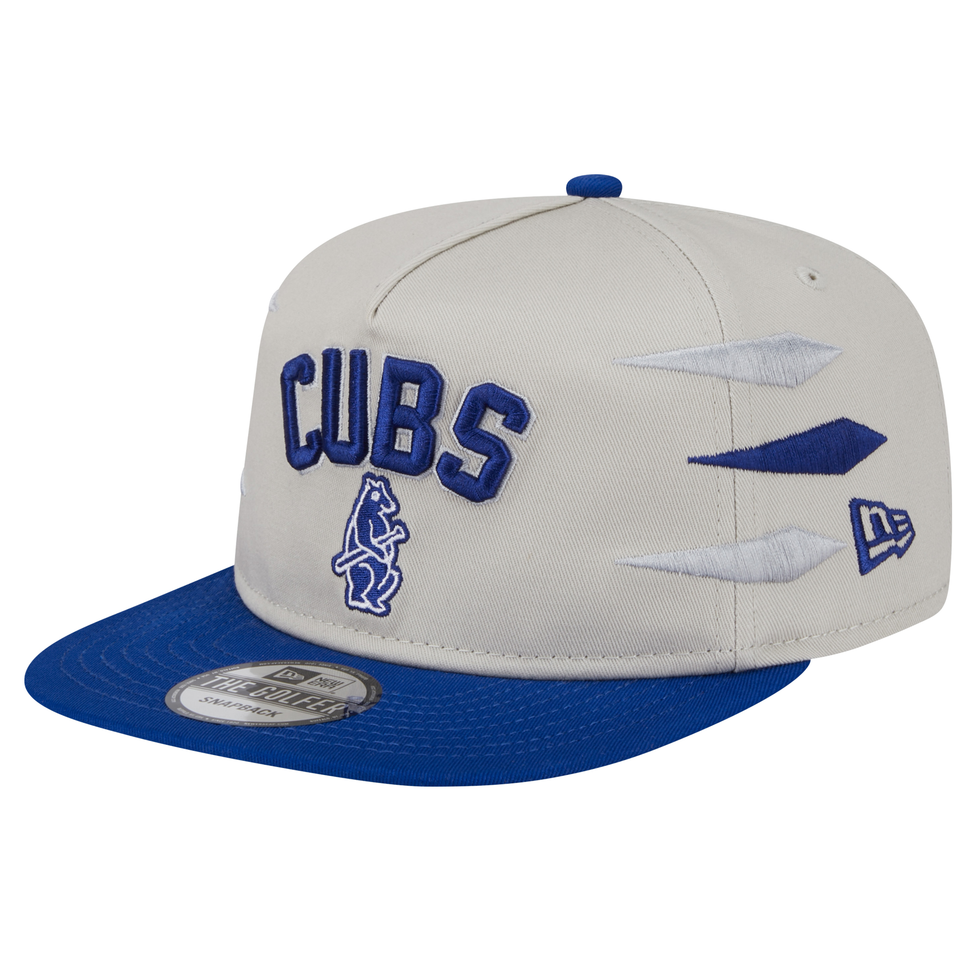 Men’s New Era Cream Chicago Cubs Iron Golfer Snapback Hat