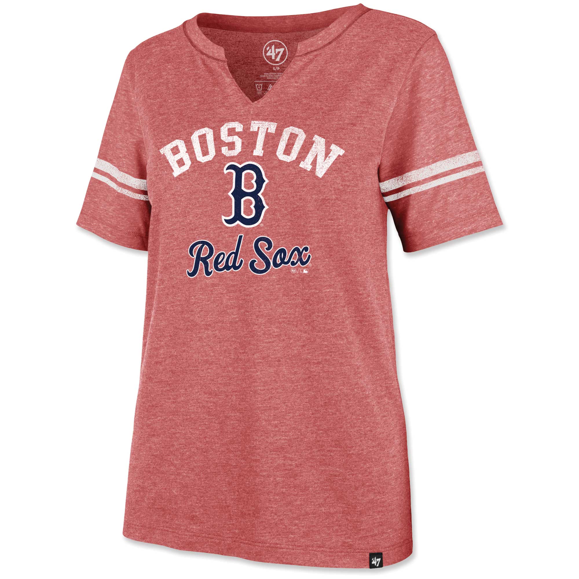 Women’s ’47 Red Boston Red Sox Match Notch Neck T-Shirt