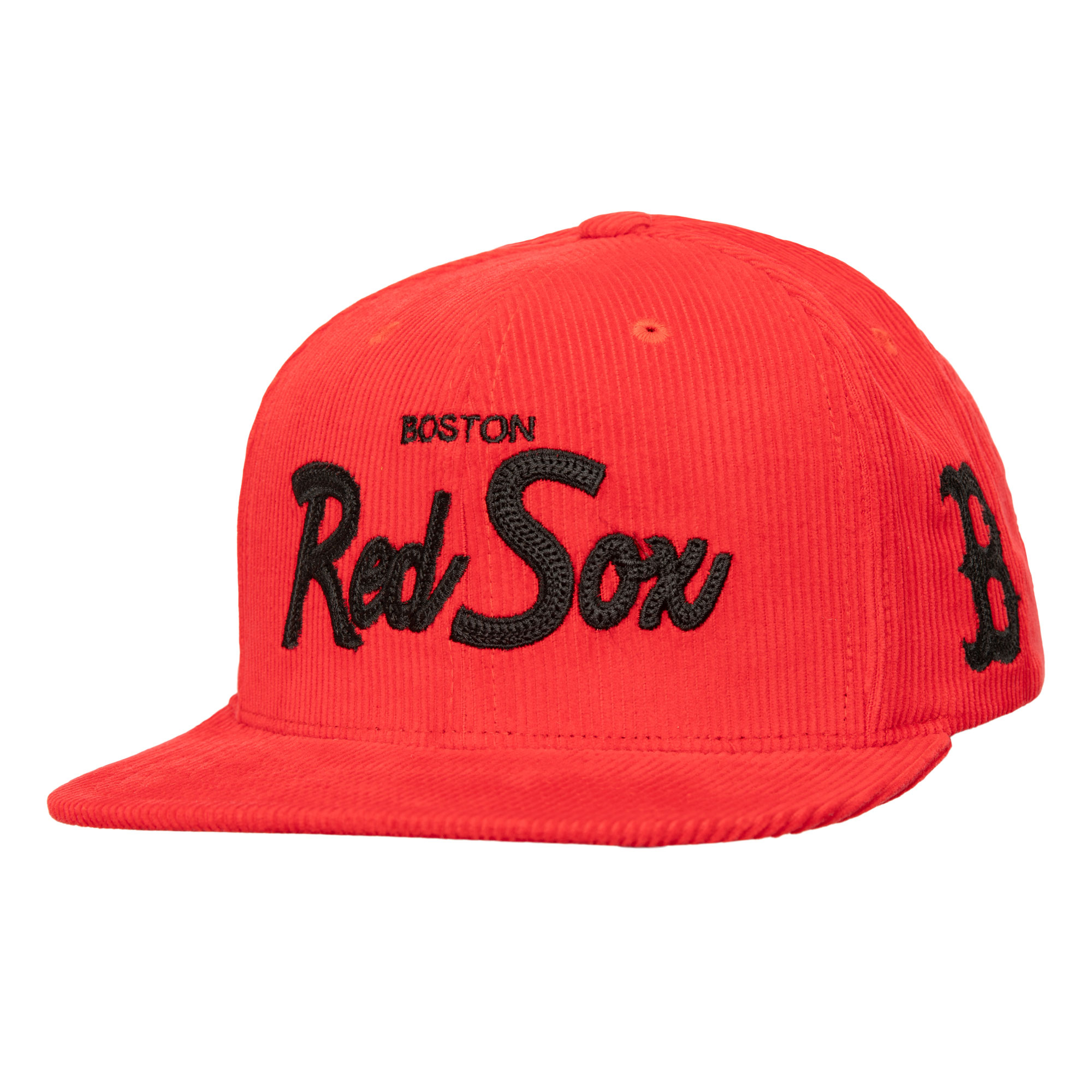 Men’s Mitchell & Ness Red Boston Red Sox Corduroy Snapback Hat