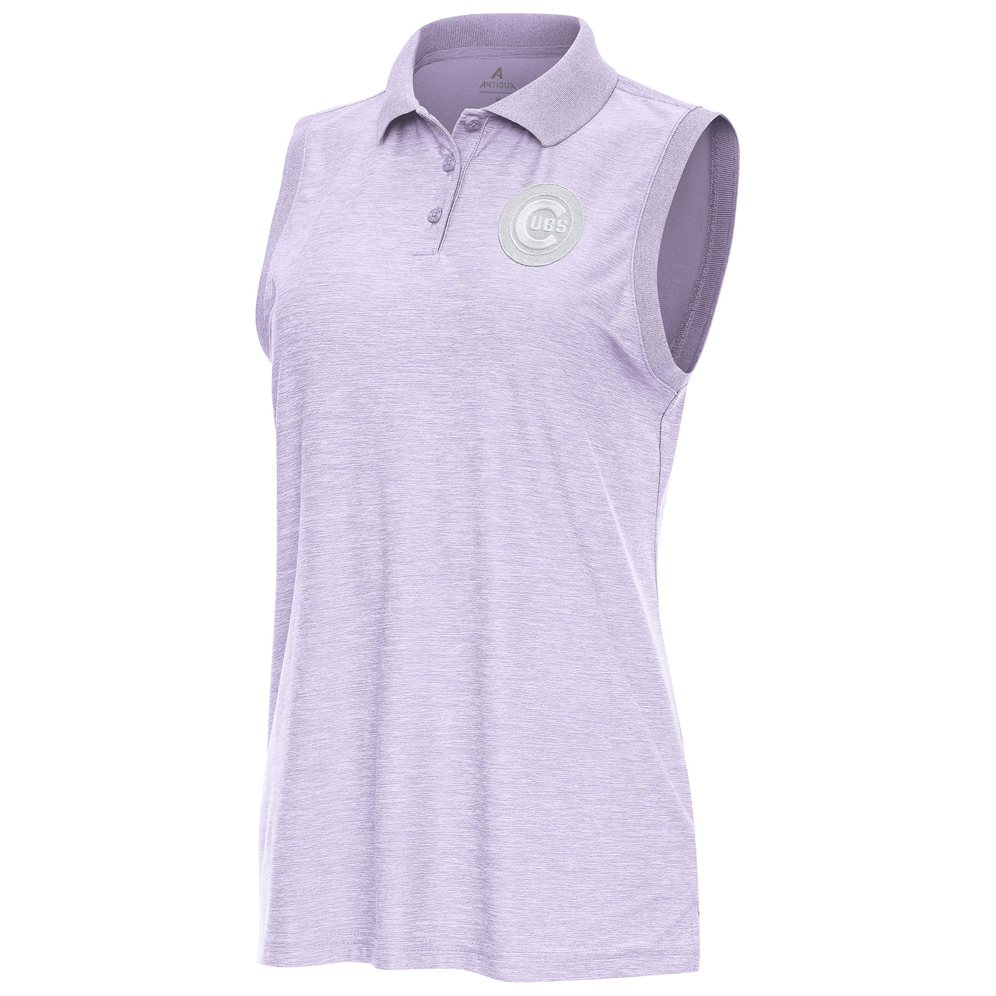 Women’s Antigua Lavender Chicago Cubs Recap Sleeveless Polo