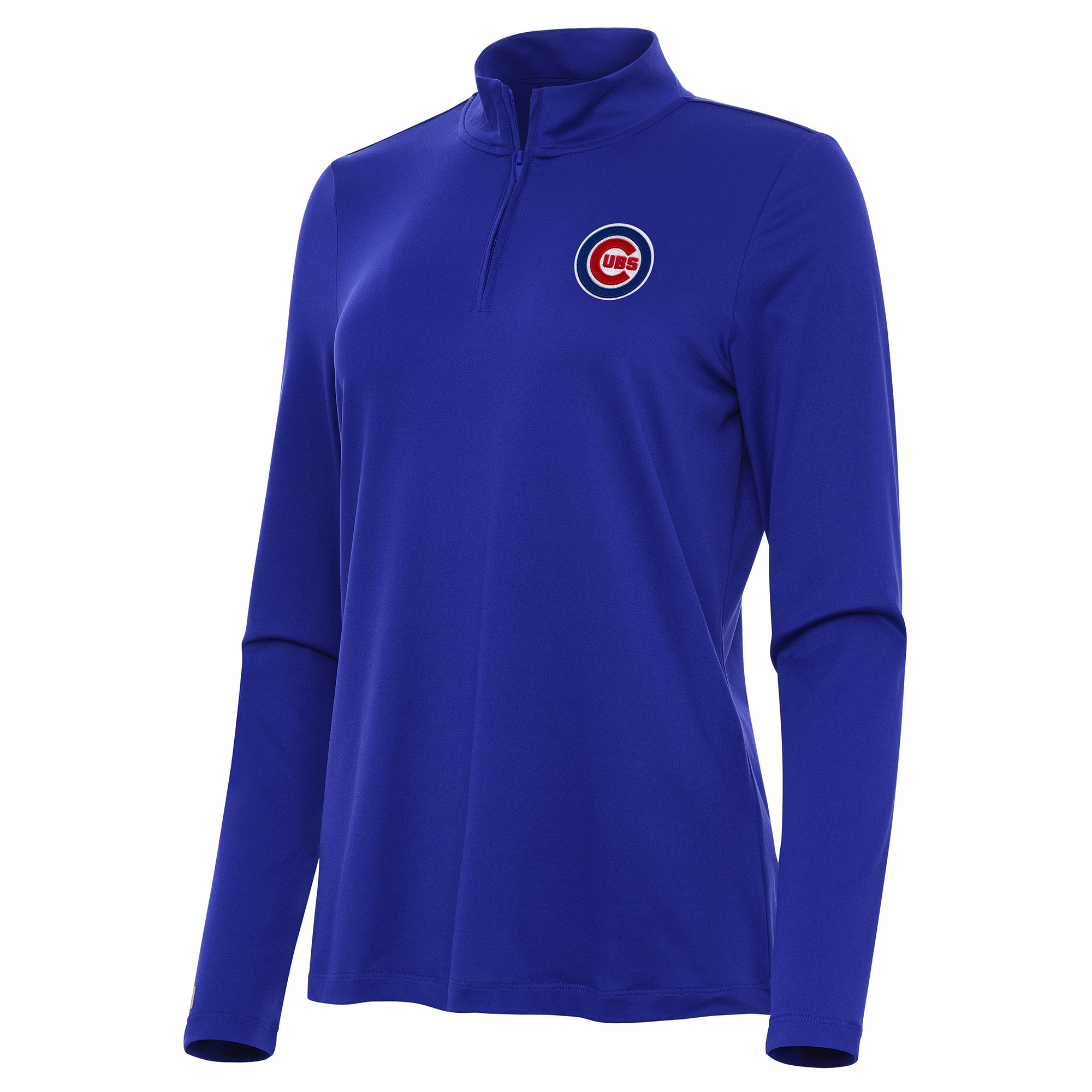 Women’s Antigua Royal Chicago Cubs Reprocess Quarter-Zip Top