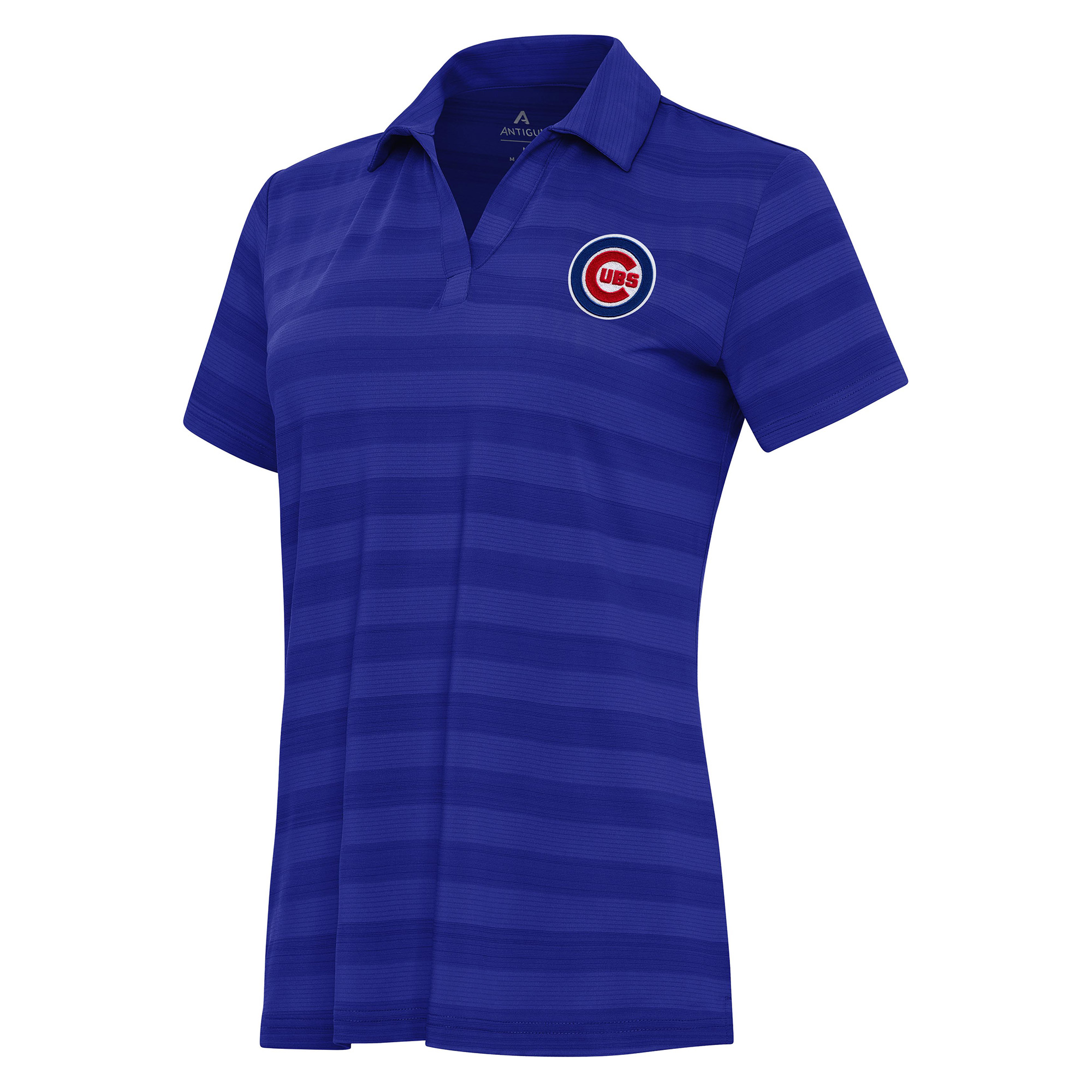 Women’s Antigua Royal Chicago Cubs Patch Tunnel Polo