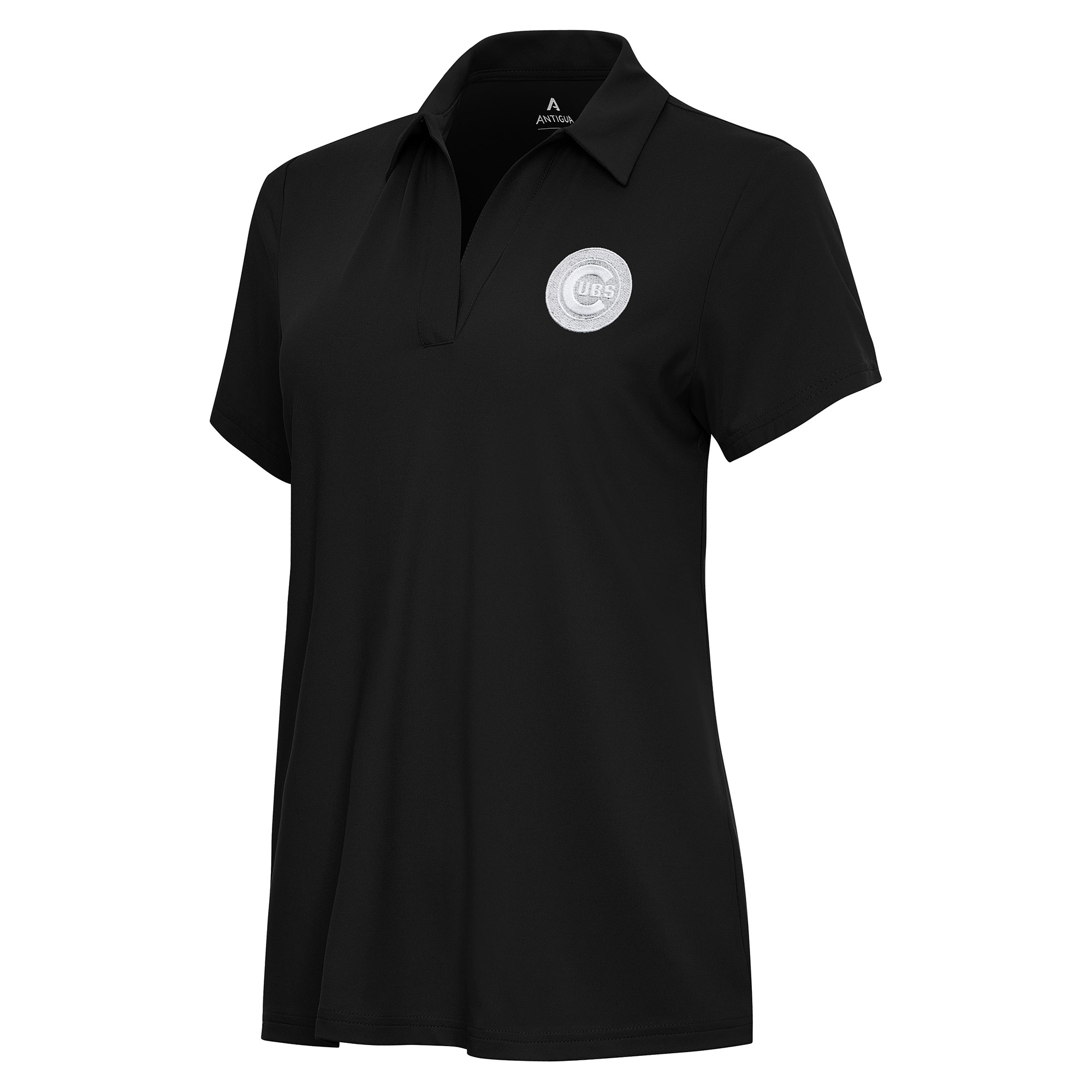 Women’s Antigua Black Chicago Cubs Era Polo