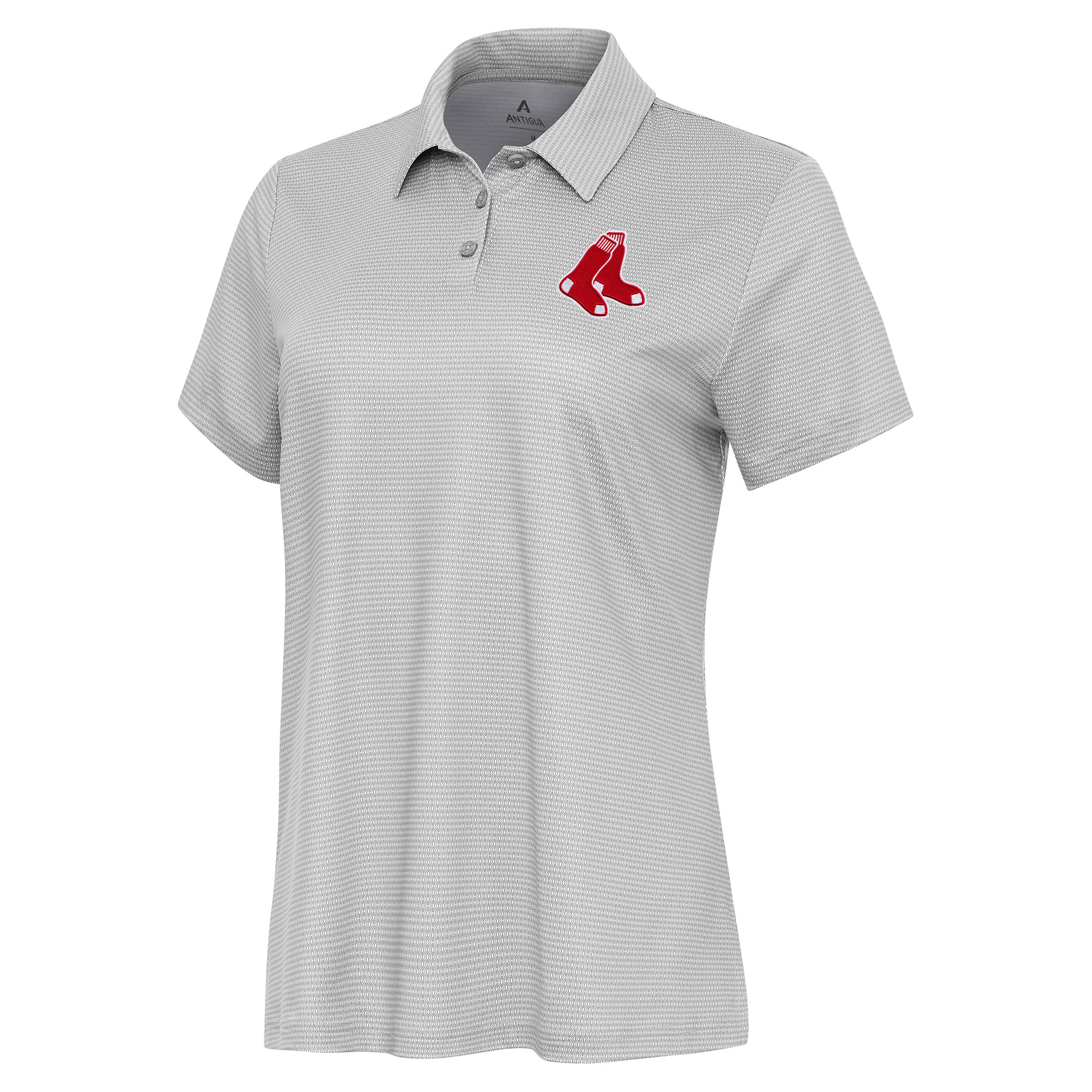 Women’s Antigua White/Gray Boston Red Sox Rings Polo