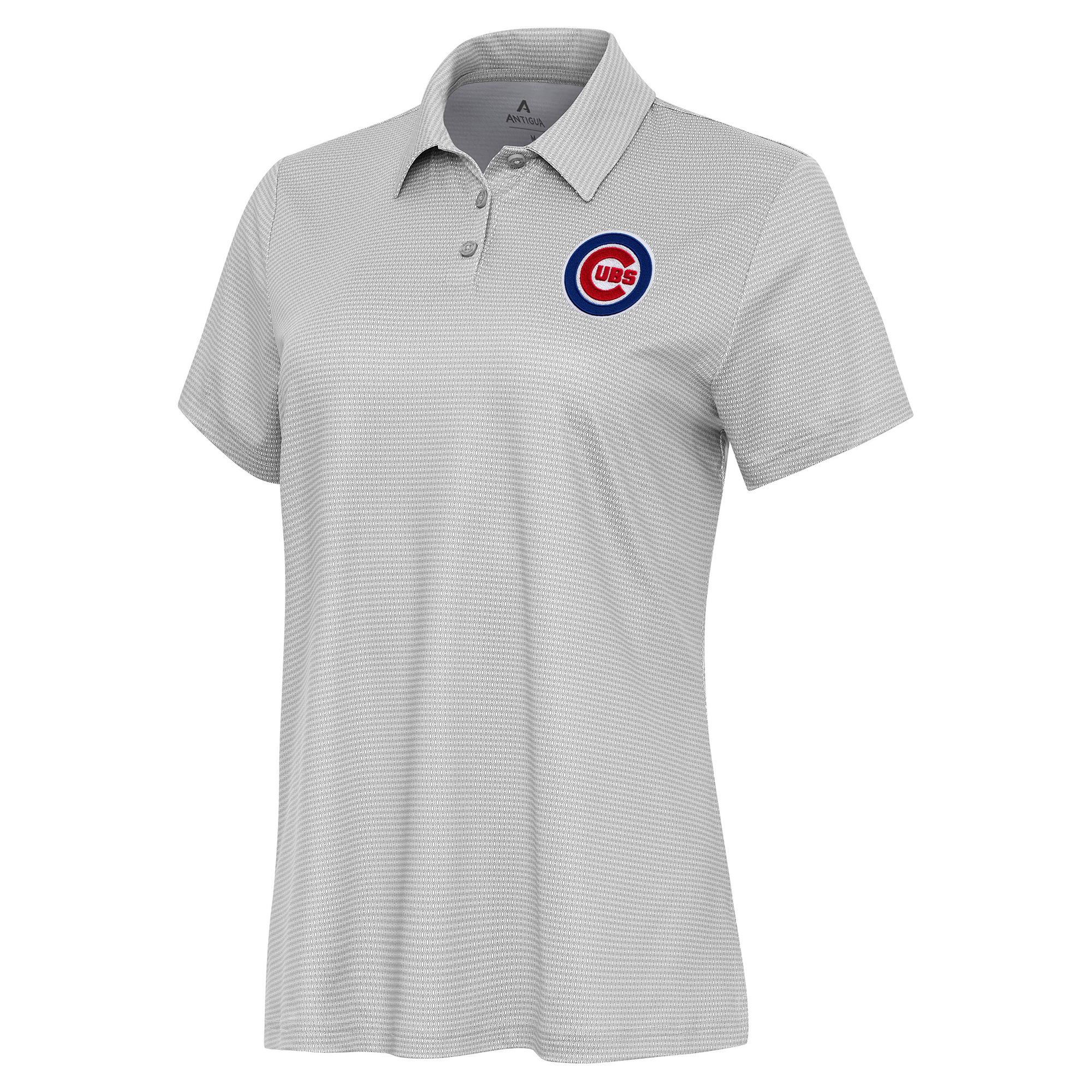 Women’s Antigua White/Gray Chicago Cubs Rings Polo