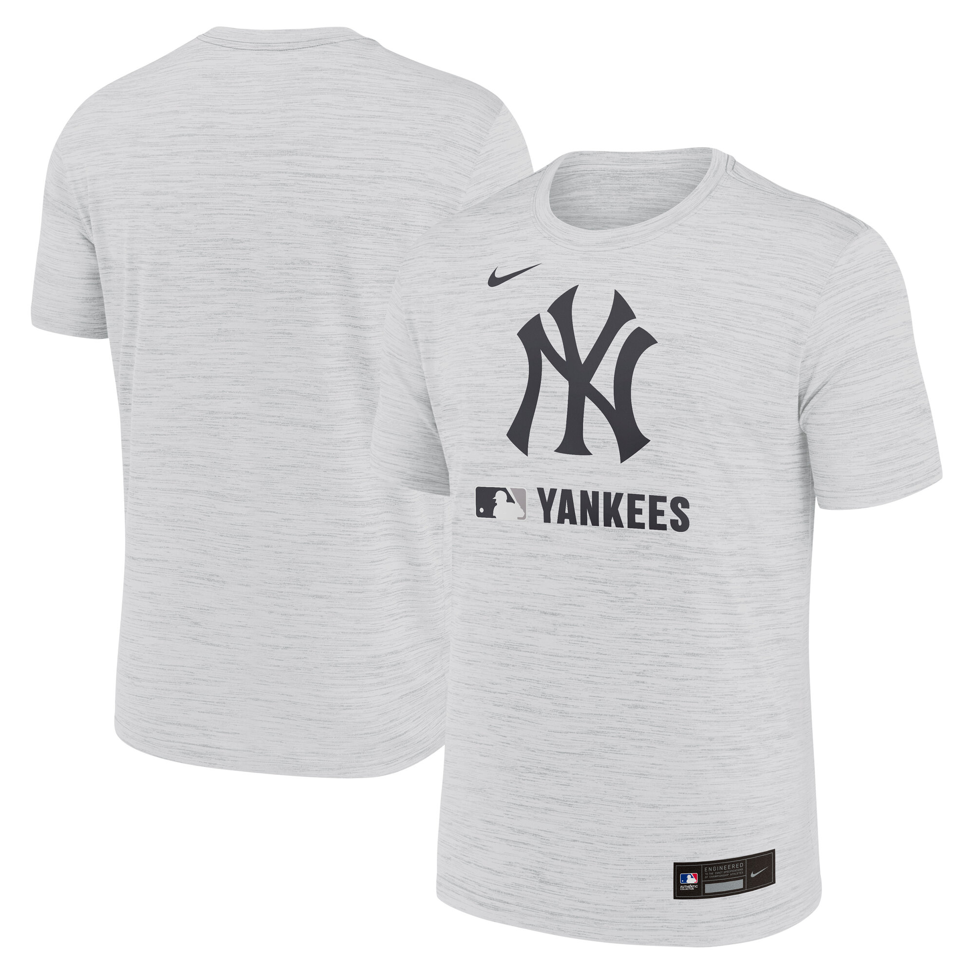 Men’s Nike Ash New York Yankees Authentic Collection Velocity Dri-FIT T-Shirt