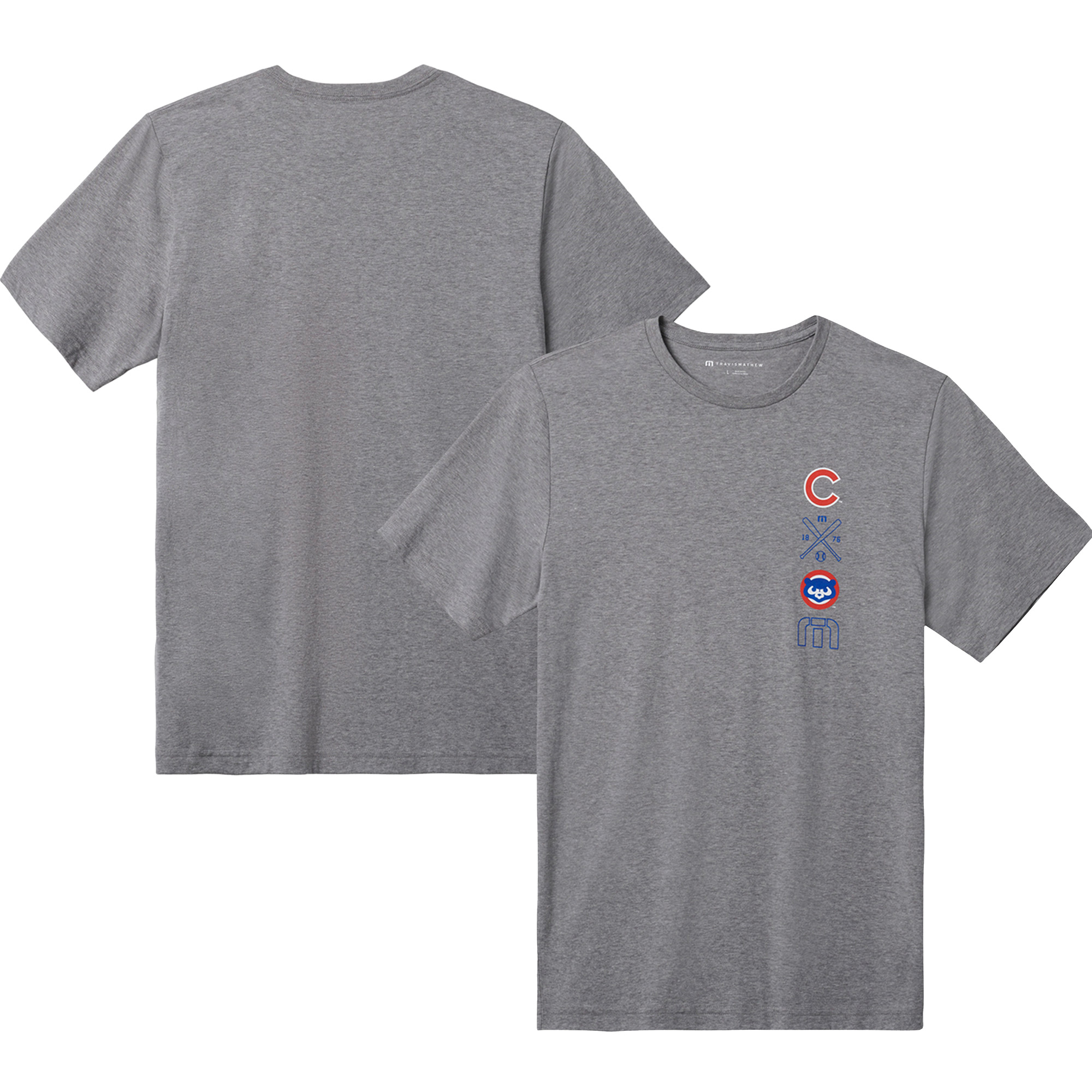 Men’s TravisMathew Gray Chicago Cubs Sunset Slam T-Shirt