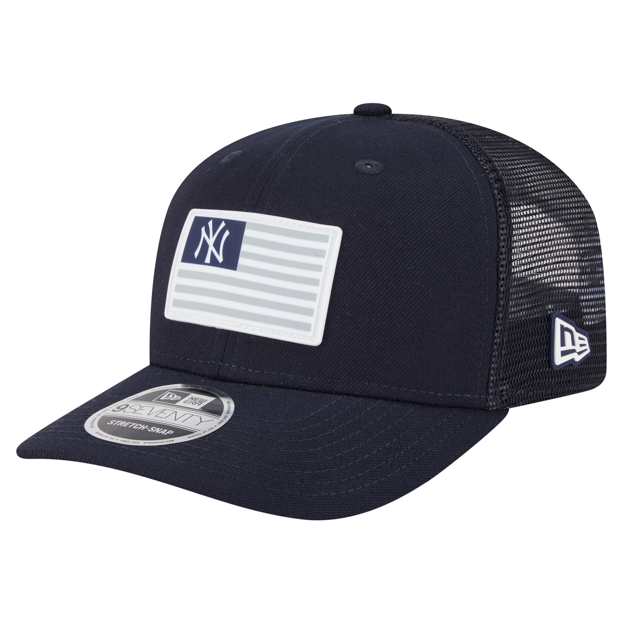 Men’s New Era Navy New York Yankees Flag 9SEVENTY Stretch-Snap Hat