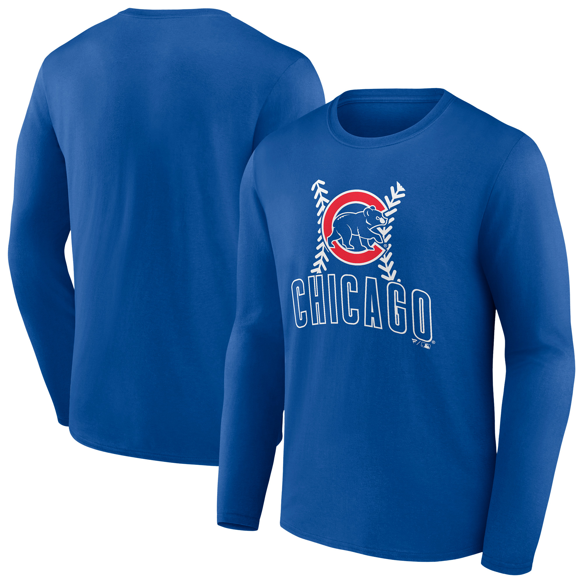Men’s Royal Chicago Cubs Fastball Long Sleeve T-Shirt