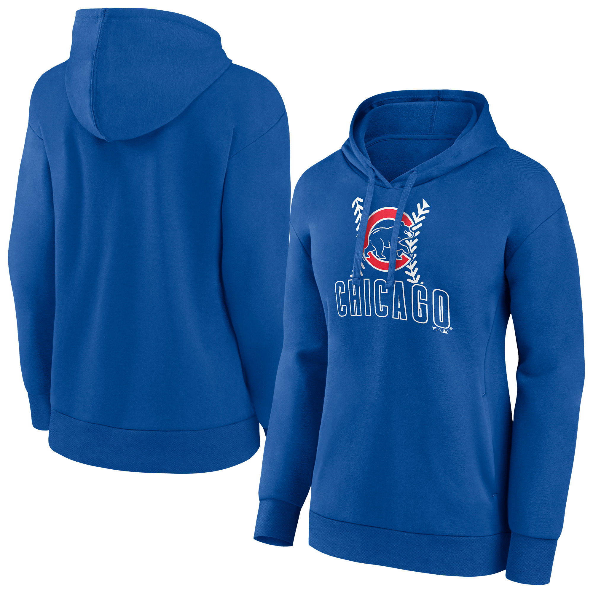 Women’s Royal Chicago Cubs Fastball Pullover Hoodie