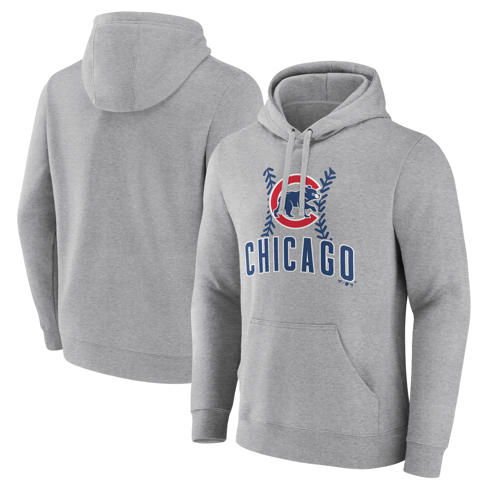 Men’s Gray Chicago Cubs Fastball Pullover Hoodie