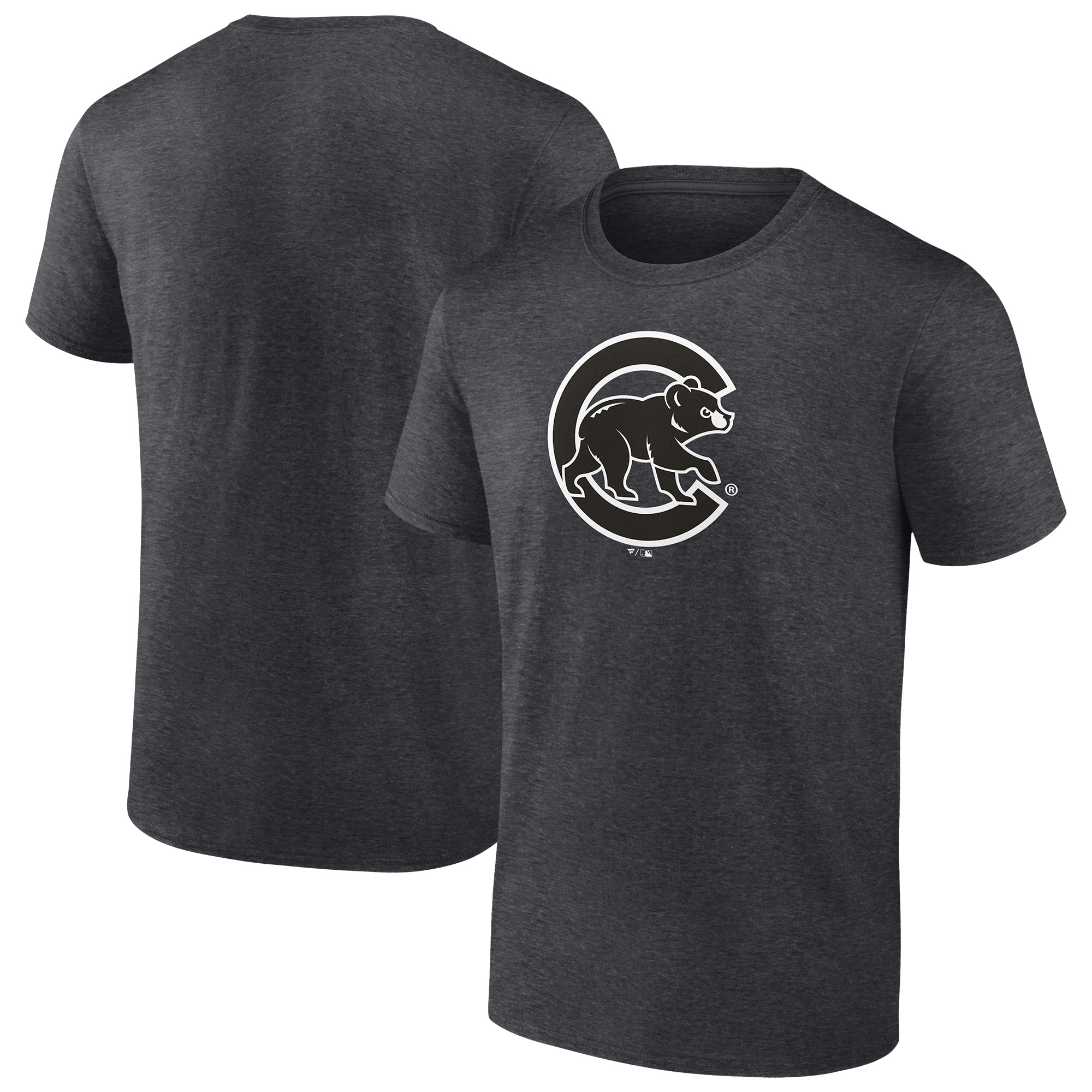 Men’s Charcoal Chicago Cubs Monochrome T-Shirt