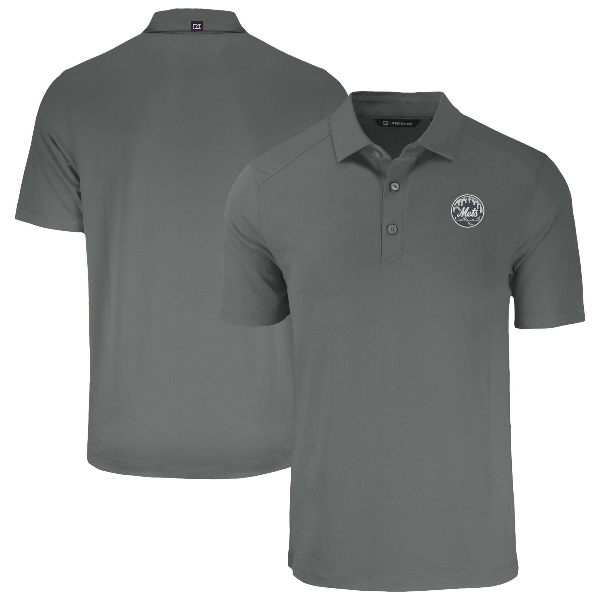 Men’s Cutter & Buck Gray New York Mets Forge Eco Recycled Polo