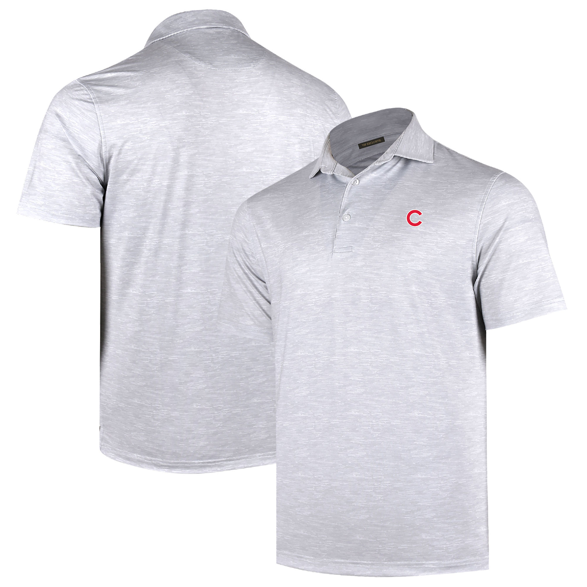 Men’s Gray Chicago Cubs Sublime Tri-Blend Polo