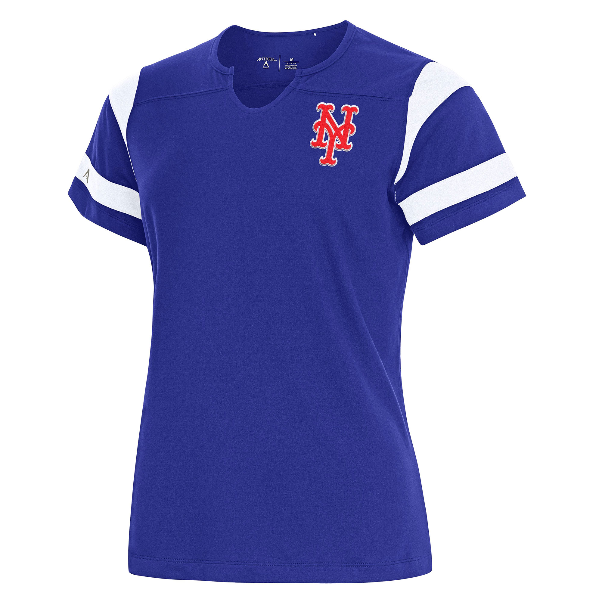 Women’s Antigua Royal New York Mets Encounter Notch Neck Top