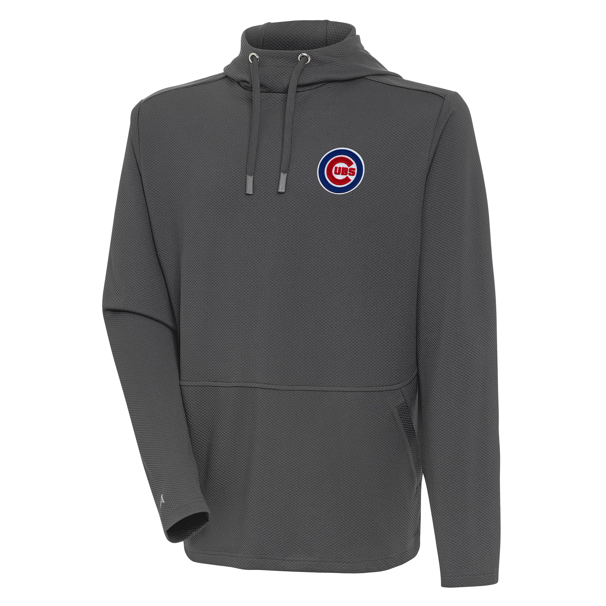 Men’s Antigua Pewter Chicago Cubs Pullover Hoodie