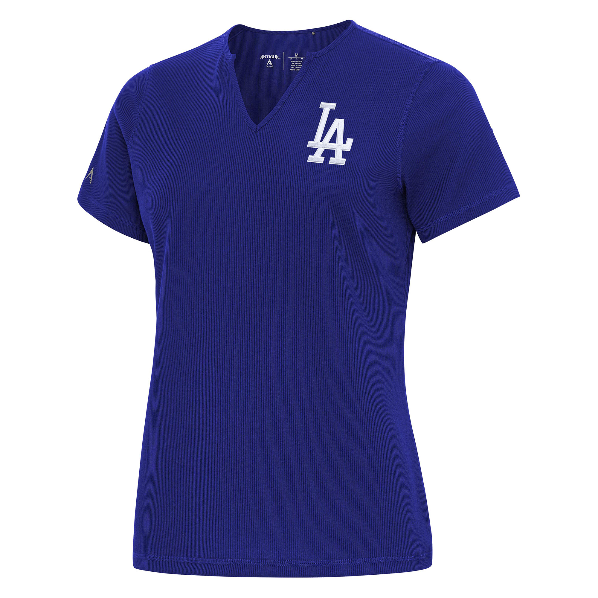 Women’s Antigua  Royal Los Angeles Dodgers Notch Neck T-Shirt
