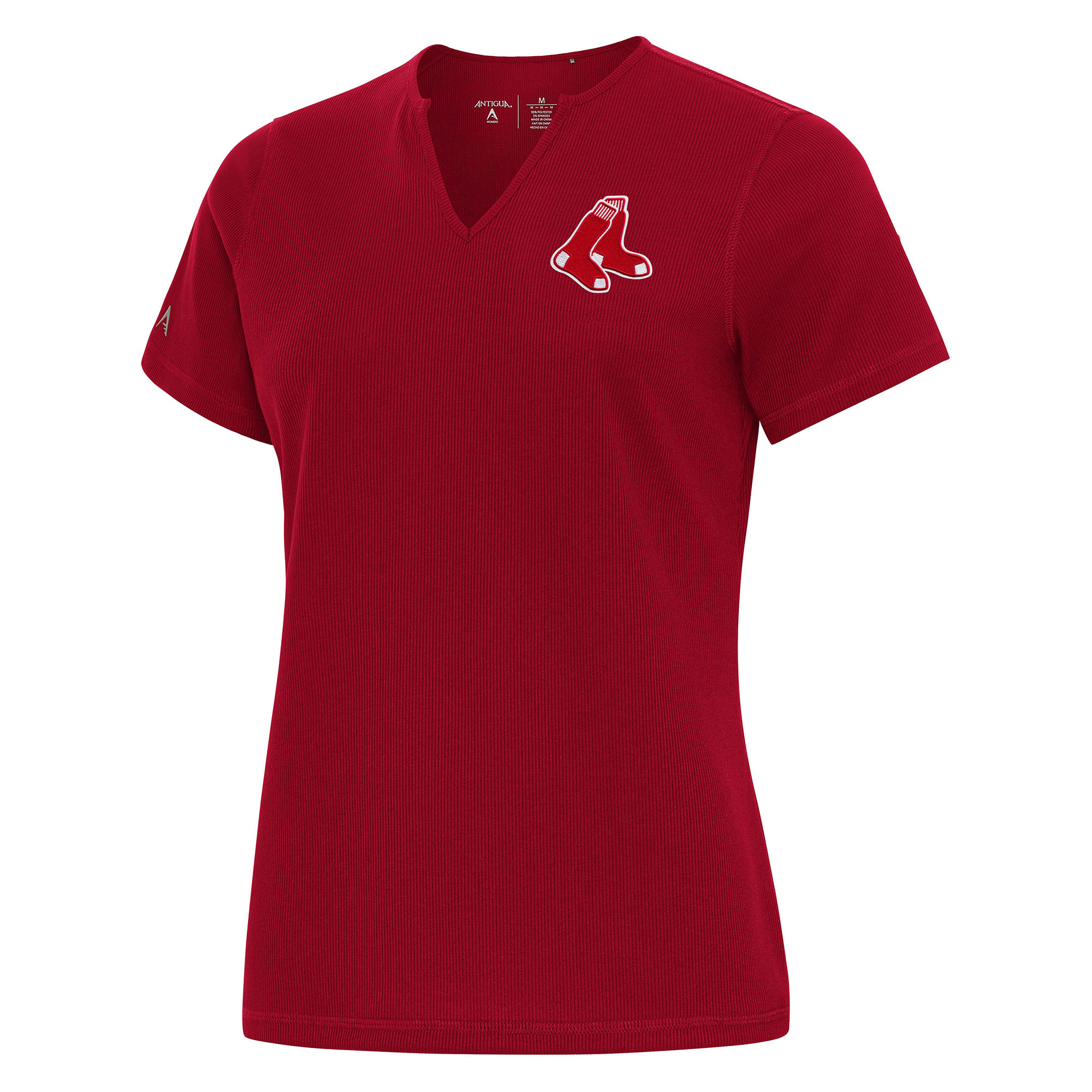 Women’s Antigua  Red Boston Red Sox Notch Neck T-Shirt