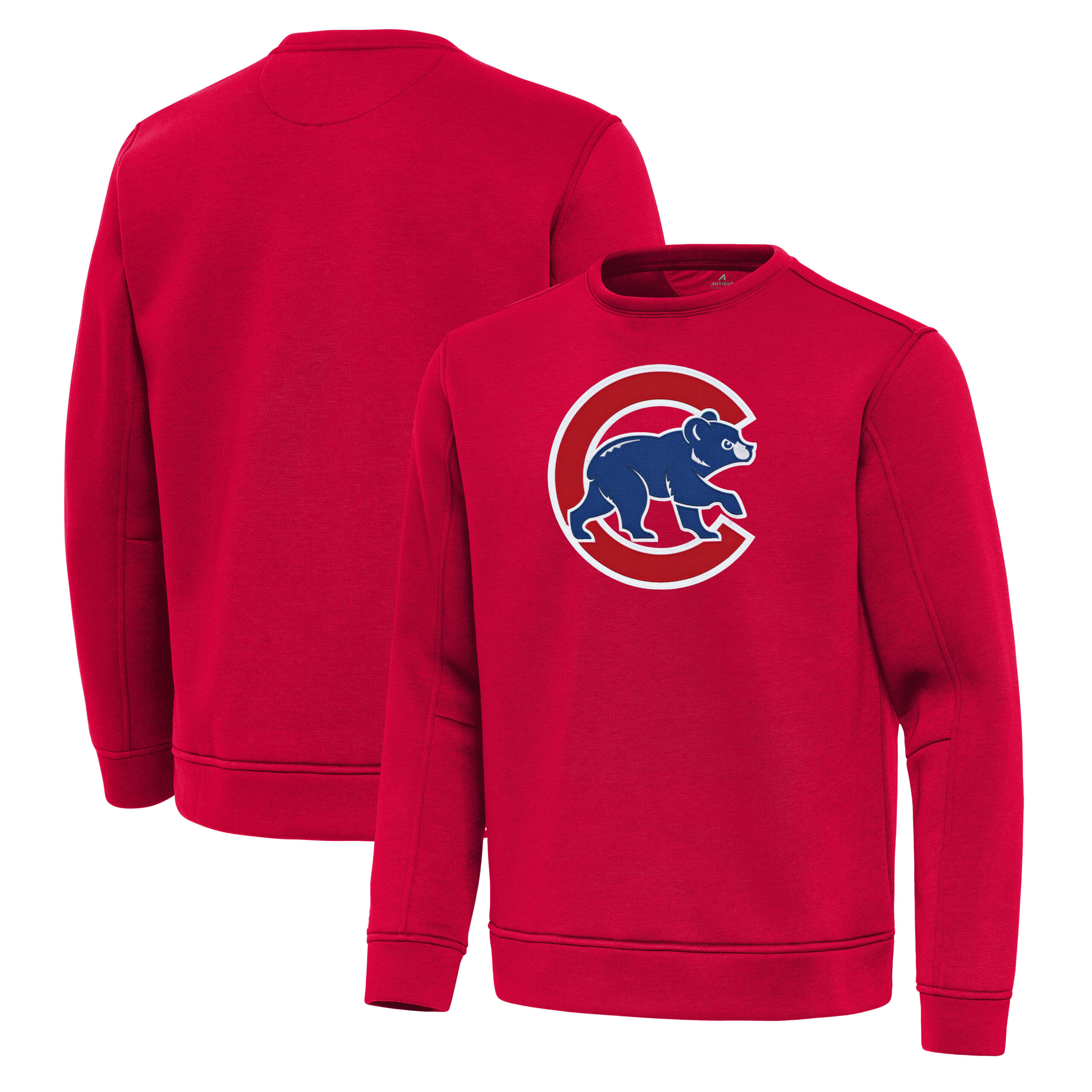 Men’s Antigua Red Chicago Cubs Relevant Lightweight Pullover Sweatshirt