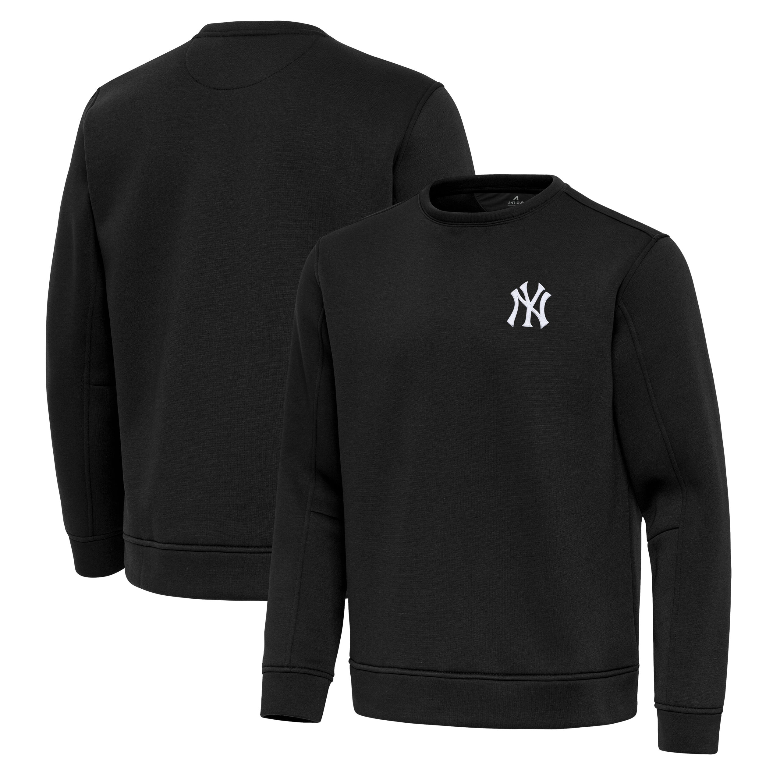 Men’s Antigua Black New York Yankees Relevant Lightweight Pullover Sweatshirt