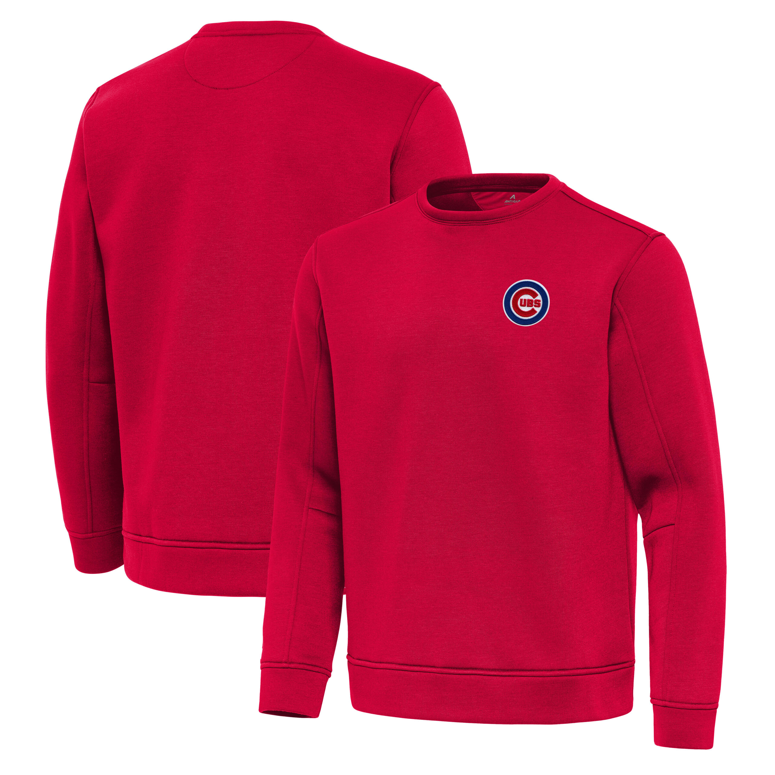 Men’s Antigua Red Chicago Cubs Relevant Lightweight Pullover Sweatshirt