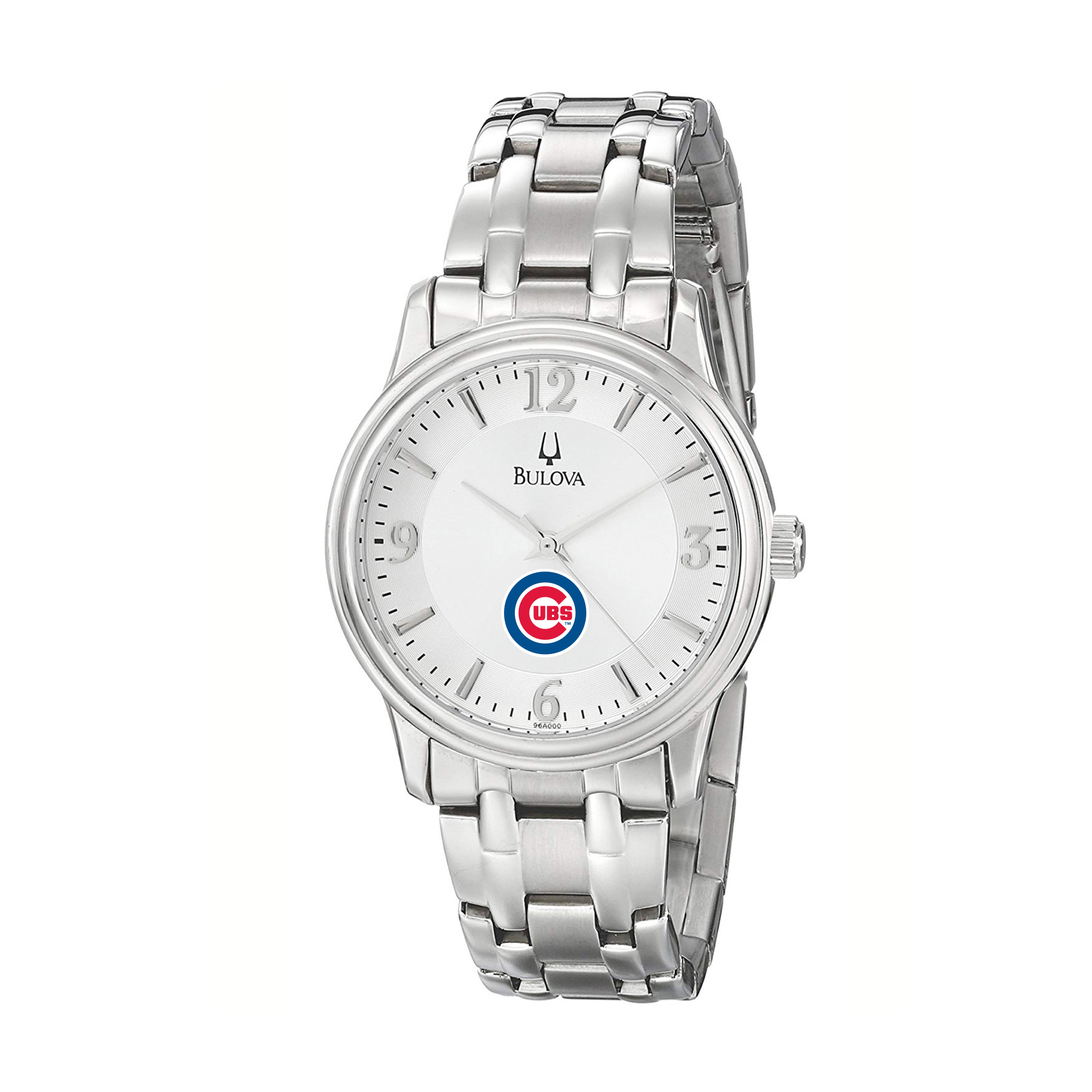 Men’s Bulova Silver Chicago Cubs Stainless Steel Watch