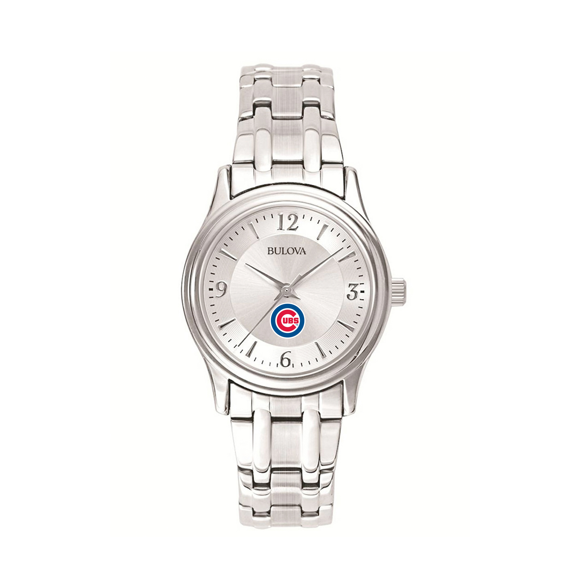 Women’s Bulova Silver Chicago Cubs Stainless Steel Watch