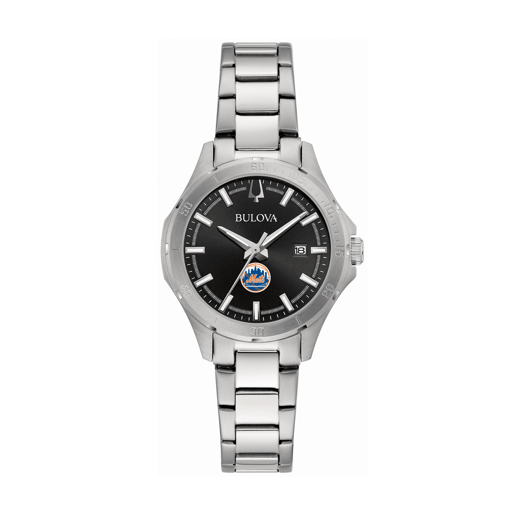 Women’s Bulova New York Mets Stainless Steel Classic Sport Watch