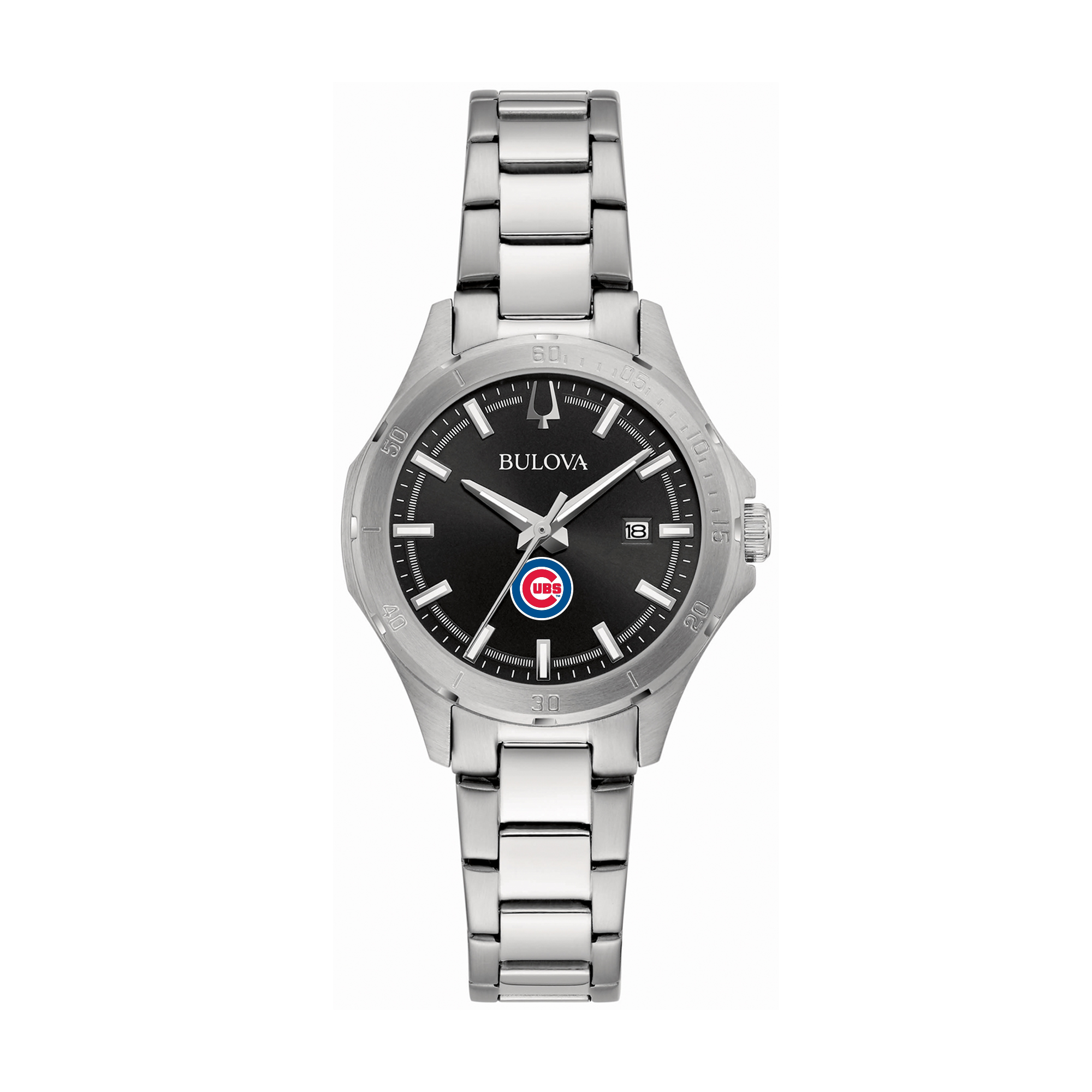 Women’s Bulova Chicago Cubs Stainless Steel Classic Sport Watch