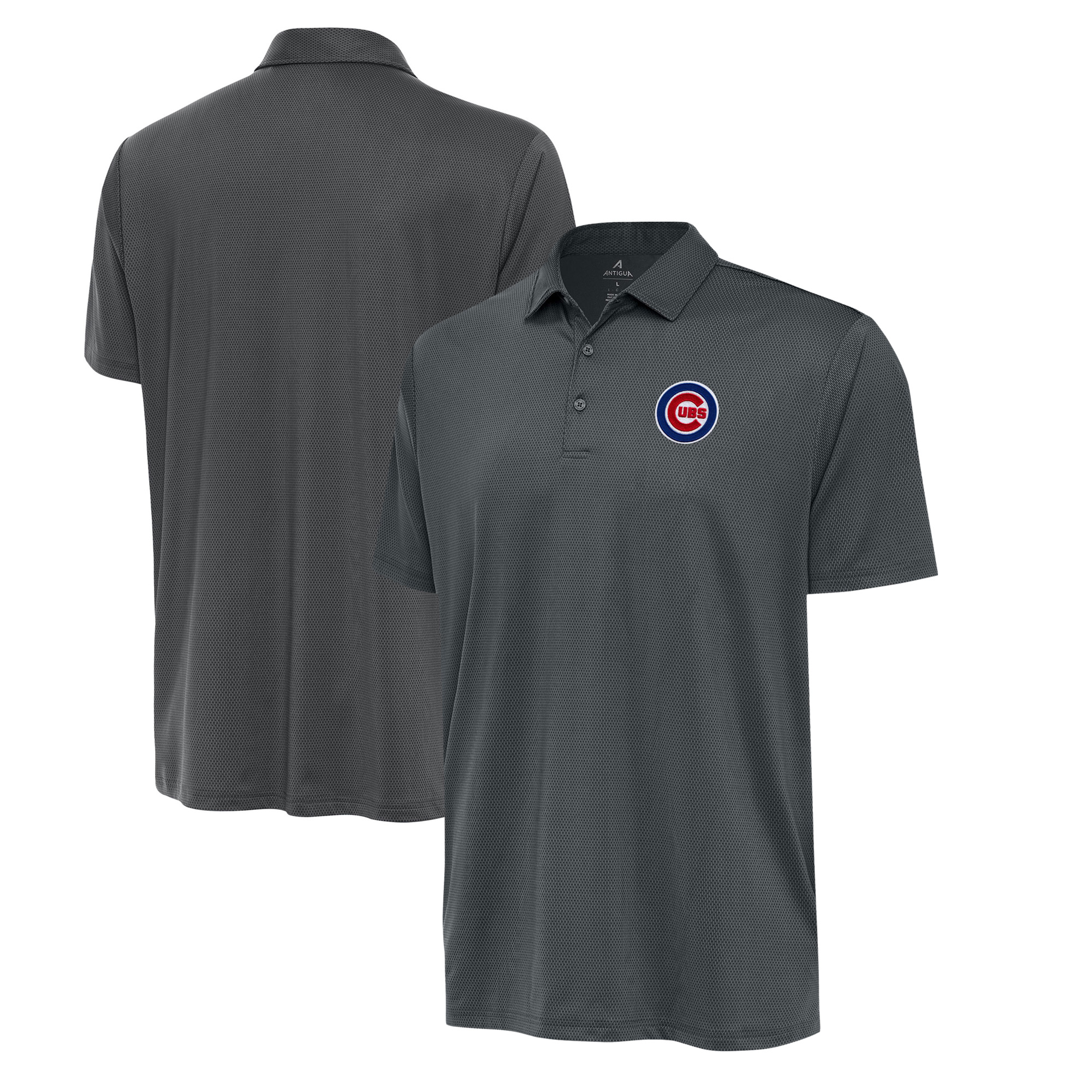 Men’s Antigua  Pewter Chicago Cubs Eclipse Polo