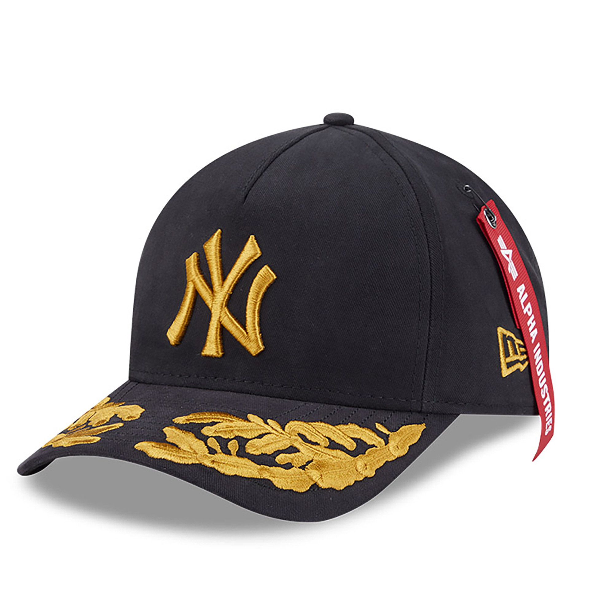 Men’s New Era x Alpha Industries  Black New York Yankees A-Frame 9FORTY Adjustable Hat