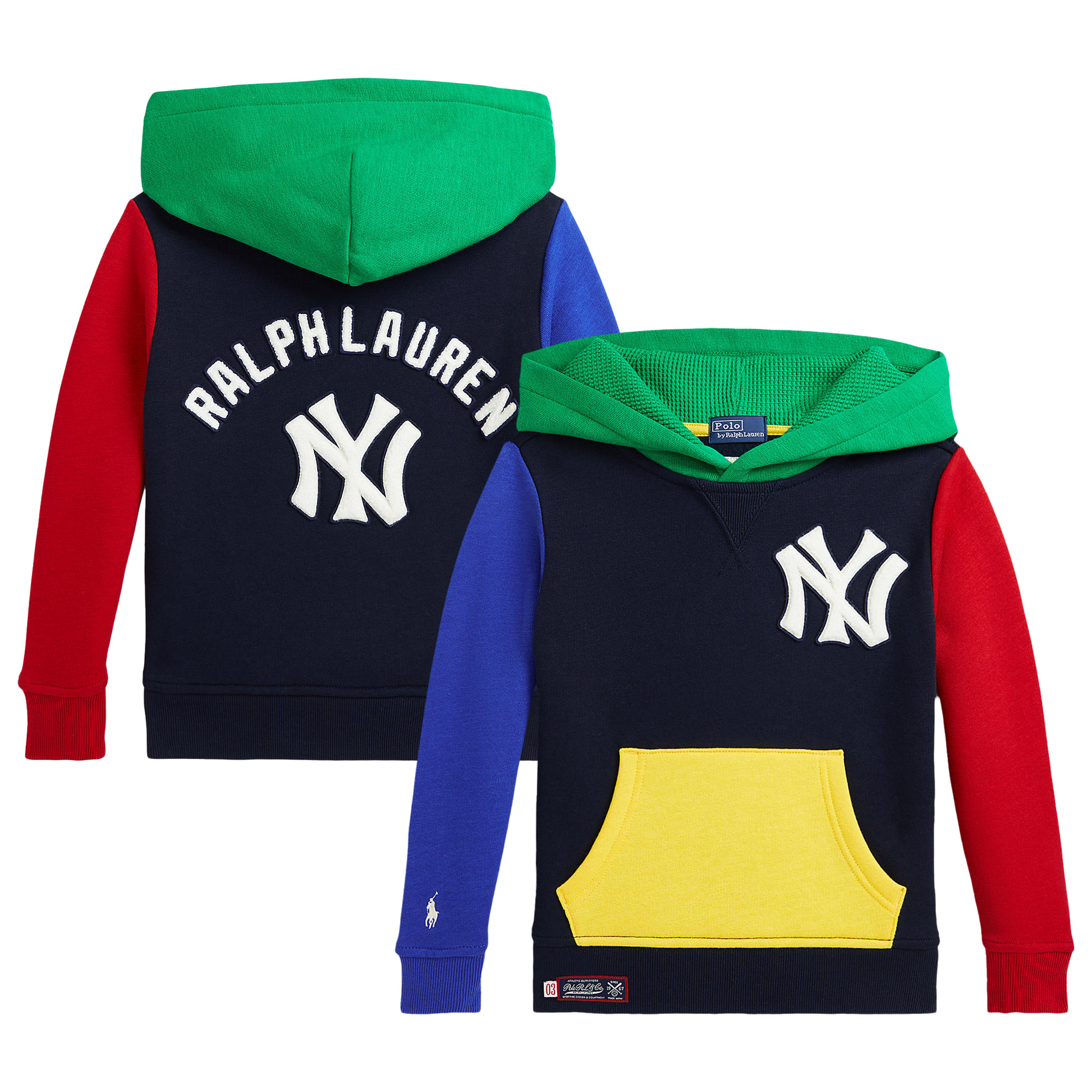 Toddler Polo Ralph Lauren Navy Yankees Fleece Hoodie