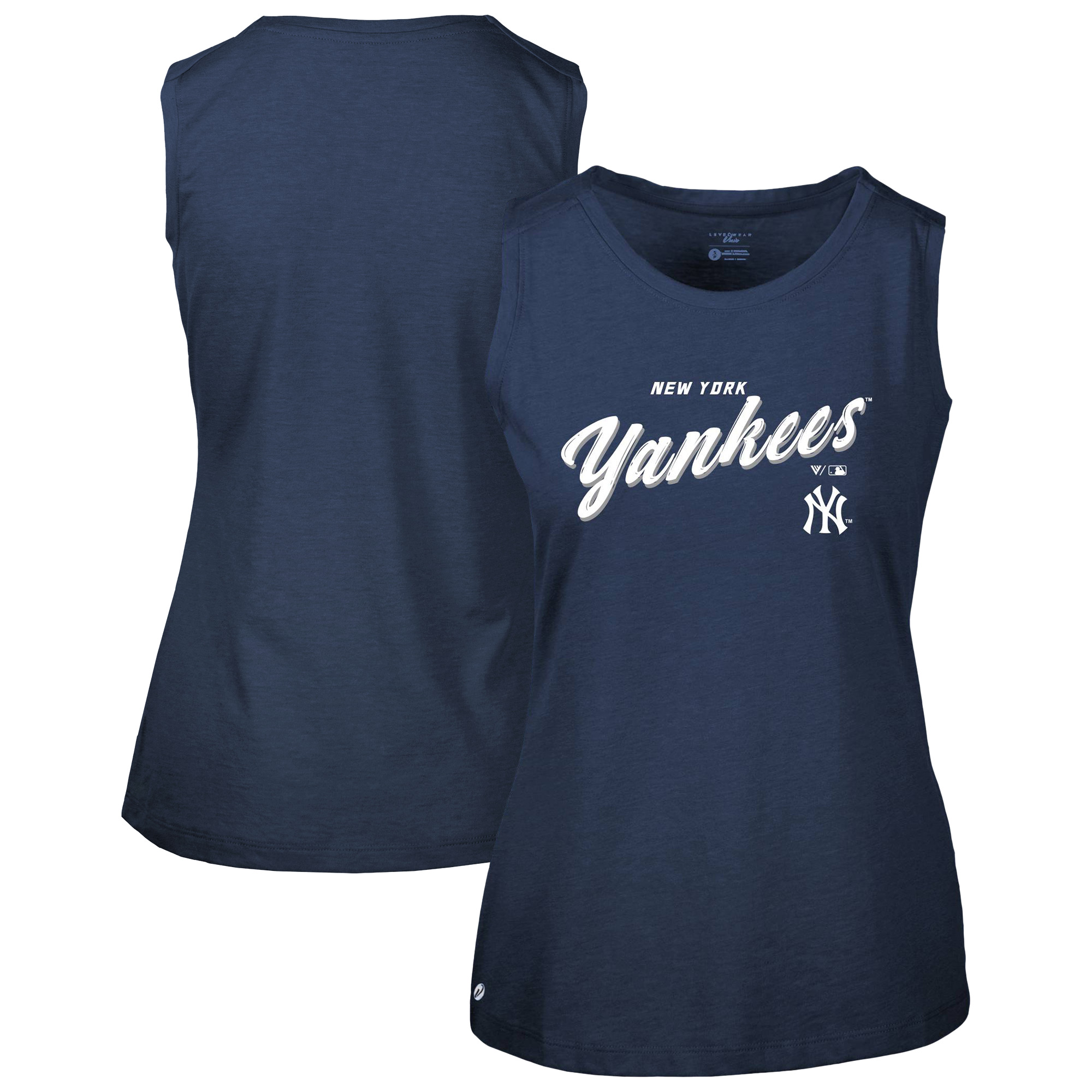 Women’s Levelwear Navy New York Yankees Macy Tank Top