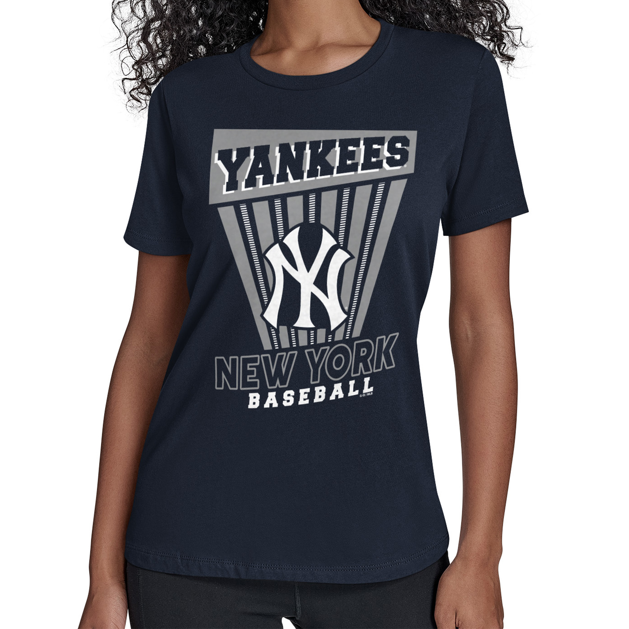 Women’s Starter  Navy New York Yankees Poster Print T-Shirt