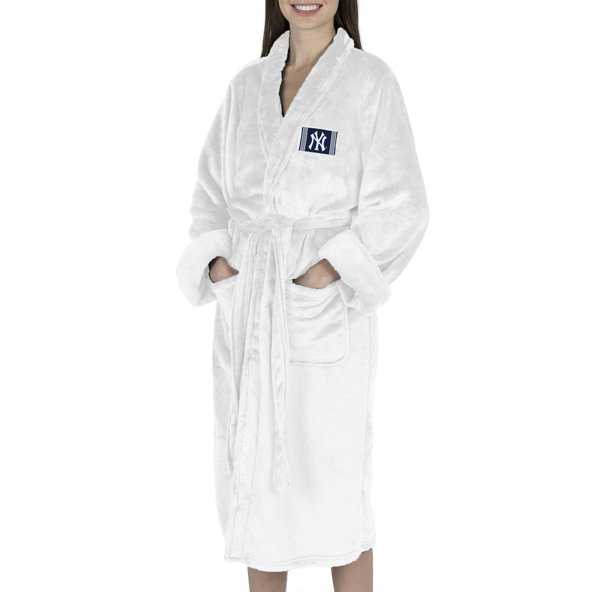 Women’s The Northwest Group White New York Yankees Silk Touch Robe