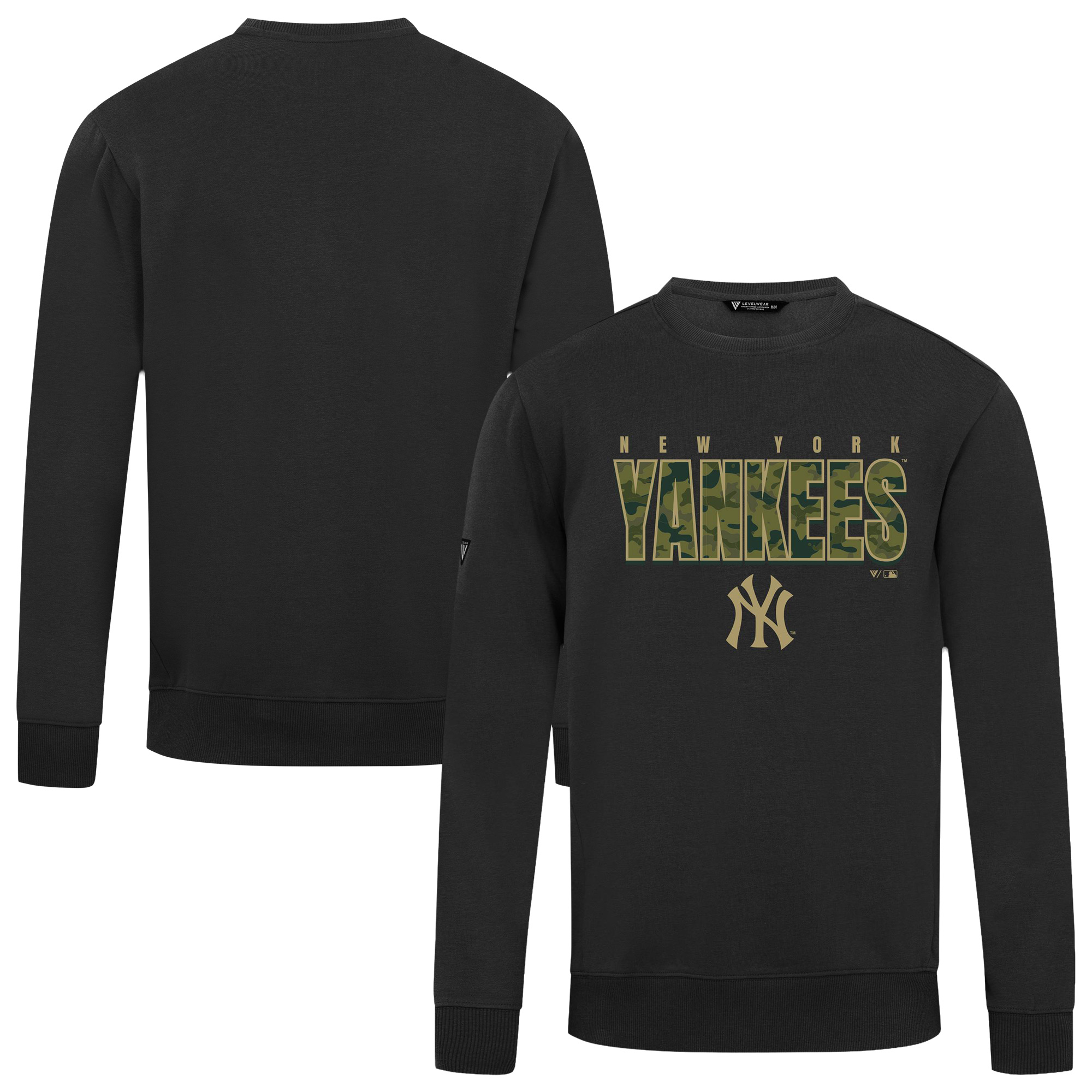 Men’s Levelwear Black New York Yankees Zane Protect Pullover Sweatshirt