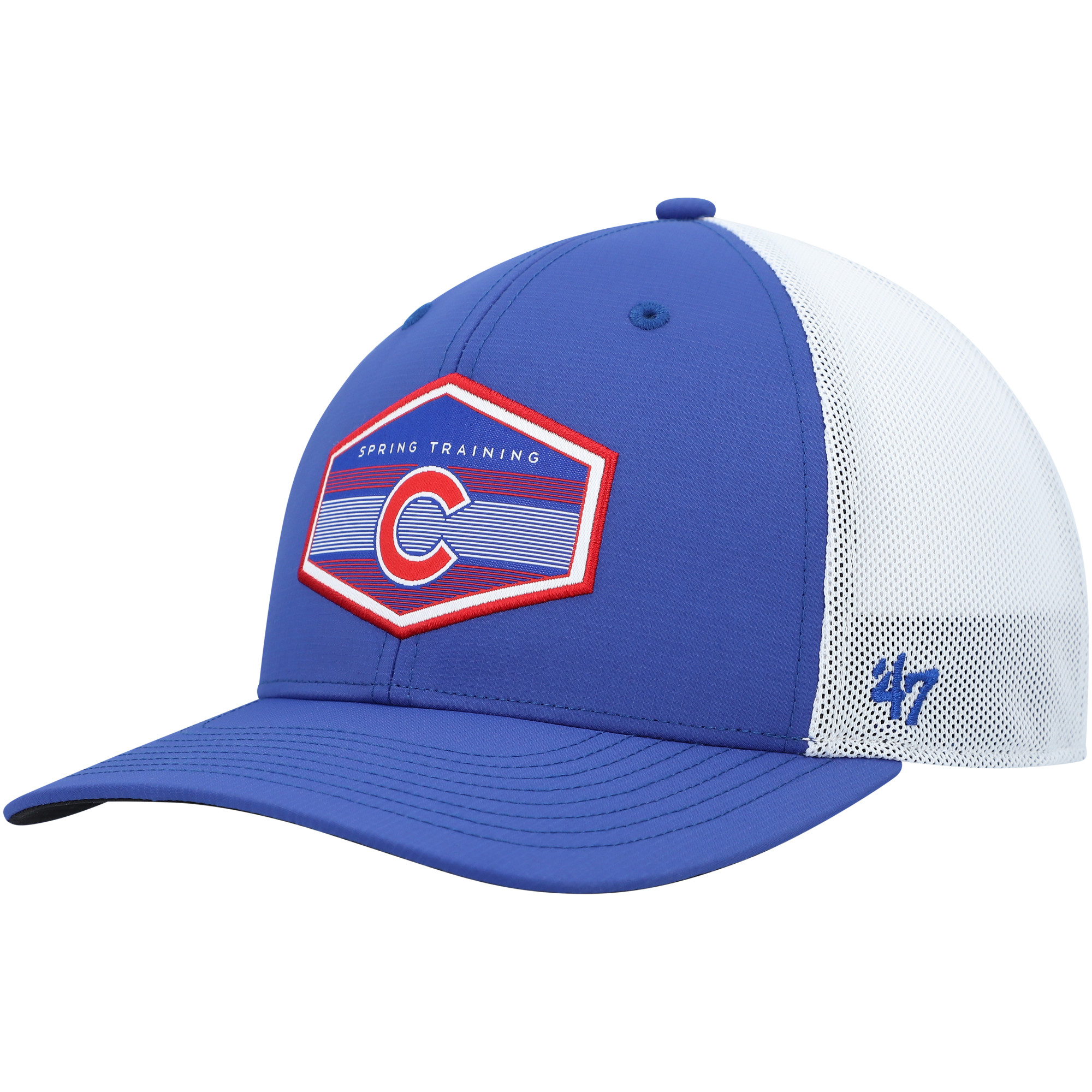 Men’s ’47 Royal/White Chicago Cubs Spring Training Burgess Trucker Adjustable Hat